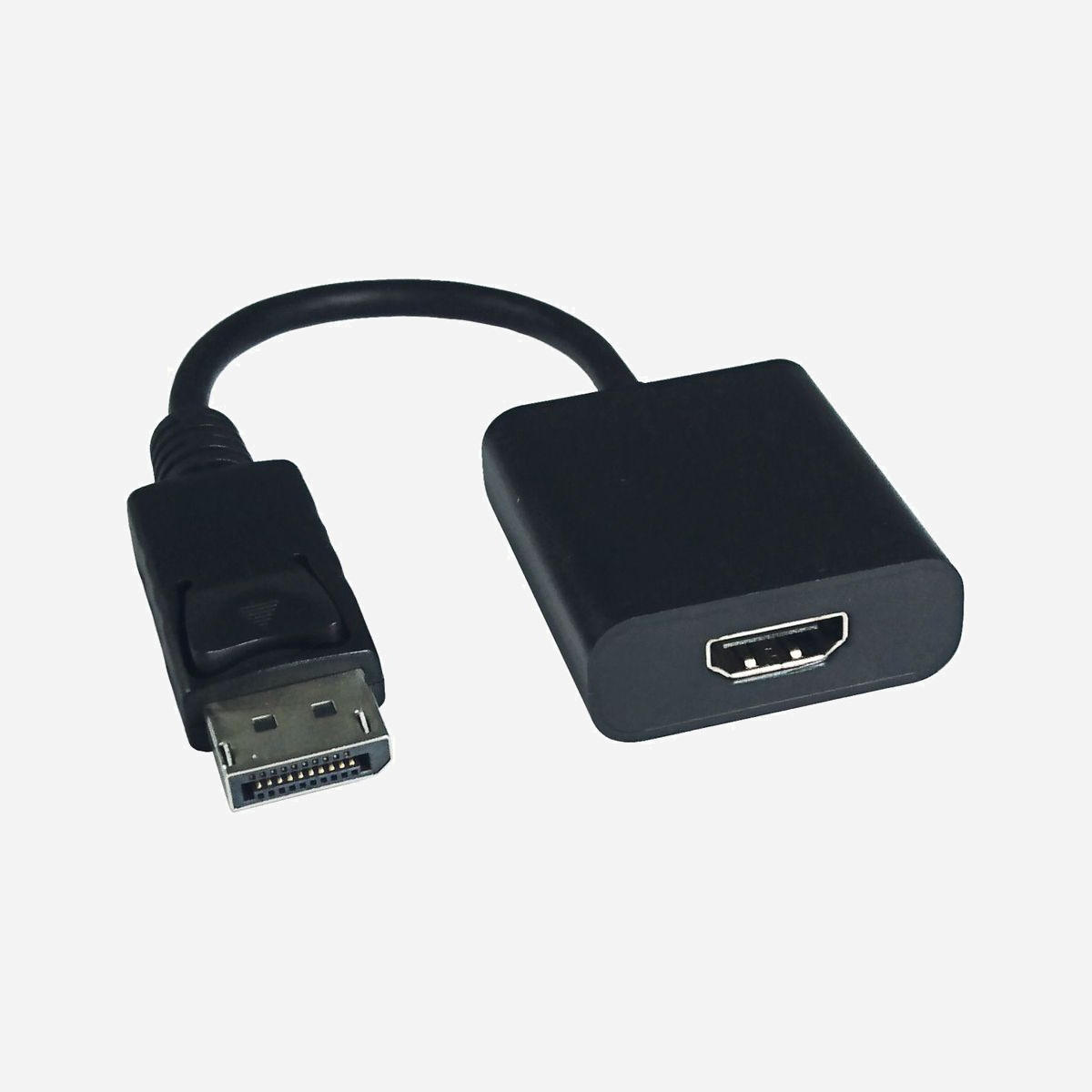 VALUE Adaptateur Vidéo DisplayPort 1.4 vers HDMI Type A (Standard) 0.15m Noir - Résolution 4K (3840x2160) @60Hz, Support HDR 10 - <b>Câble adaptateur DisplayPort vers HDMI pour connecter par exemple une carte graphique DP à un écran HDMI - avec une résolution jusqu'à 3840x2160 @60Hz et support HDR 10 pour des couleurs encore plus riches !</b>