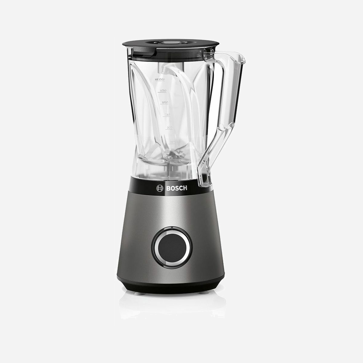 Blender Bosch Serie 4 MMB6141S 1200W Argent - Bol Tritan 1.5L, 2 vitesses, Fonction Pulse, Lames amovibles, 220-240V, 230x195x410mm - Bosch Serie 4 MMB6141S. Type: Mélangeur de table, Couleur du produit: Argent, Longueur du câble: 1 m. Capacité du bol: 1,5 L, Type de commande: Rotatif. Matériau du bol de mélange: Tritan, Matériau du boîtier/corps: Plastique. Puissance: 1200 W, Source d'alimentation: Secteur, Tension d'entrée AC: 220 - 240 V. Largeur: 230 mm, Profondeur: 195 mm, Hauteur: 410 mm