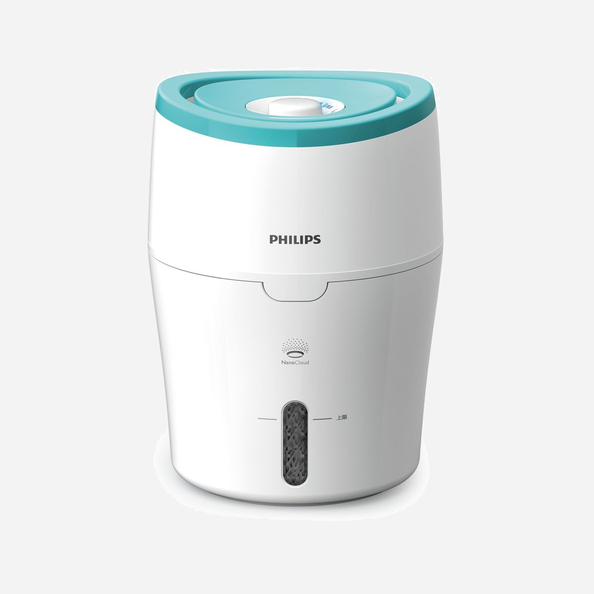 Philips HU4801/01 Humidificateur d'Air 2L, 25m², 26dB, Vapeur, 2 vitesses, 200ml/h, Mode Veille, Filtre Démontable, Vert Clair - L'humidificateur d'air Philips empêche le dessèchement de l'air avec une efficacité et une hygiène maximales. Il diffuse uniformément l'air humidifié dans la pièce, le tout en réduisant de 99 % la prolifération des bactéries par rapport aux appareils à ultrasons. Pas de poussière blanche ni de sols mouillés.<br>- Un air plus sain<br>- En permanence<br>- Simplicité