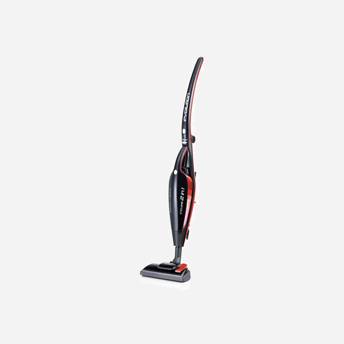 Ariete 2764/10 Aspirateur-balai 2en1 Secteur 600W, Sans Sac 0.8L, Filtration HEPA 10, Technologie Cyclonique, Câble 5m, Noir/Rouge - Ariete 2764/10. Type de produit: Aspirateur-balai 2 en 1, Type de conteneur à poussière: Sans sac, Couleur du produit: Noir, Rouge. Type de nettoyage: Sec, Aspirateur à air filtrant: HEPA, Technologie d'aspiration: Cyclonique. Longueur du câble: 5 m, Commande de l'alimentation: Électronique. Source d'alimentation: Secteur, Puissance d'alimentation max.: 600 W. Poids du paquet: 3,13 kg, Quantité: 1 pièce(s)
