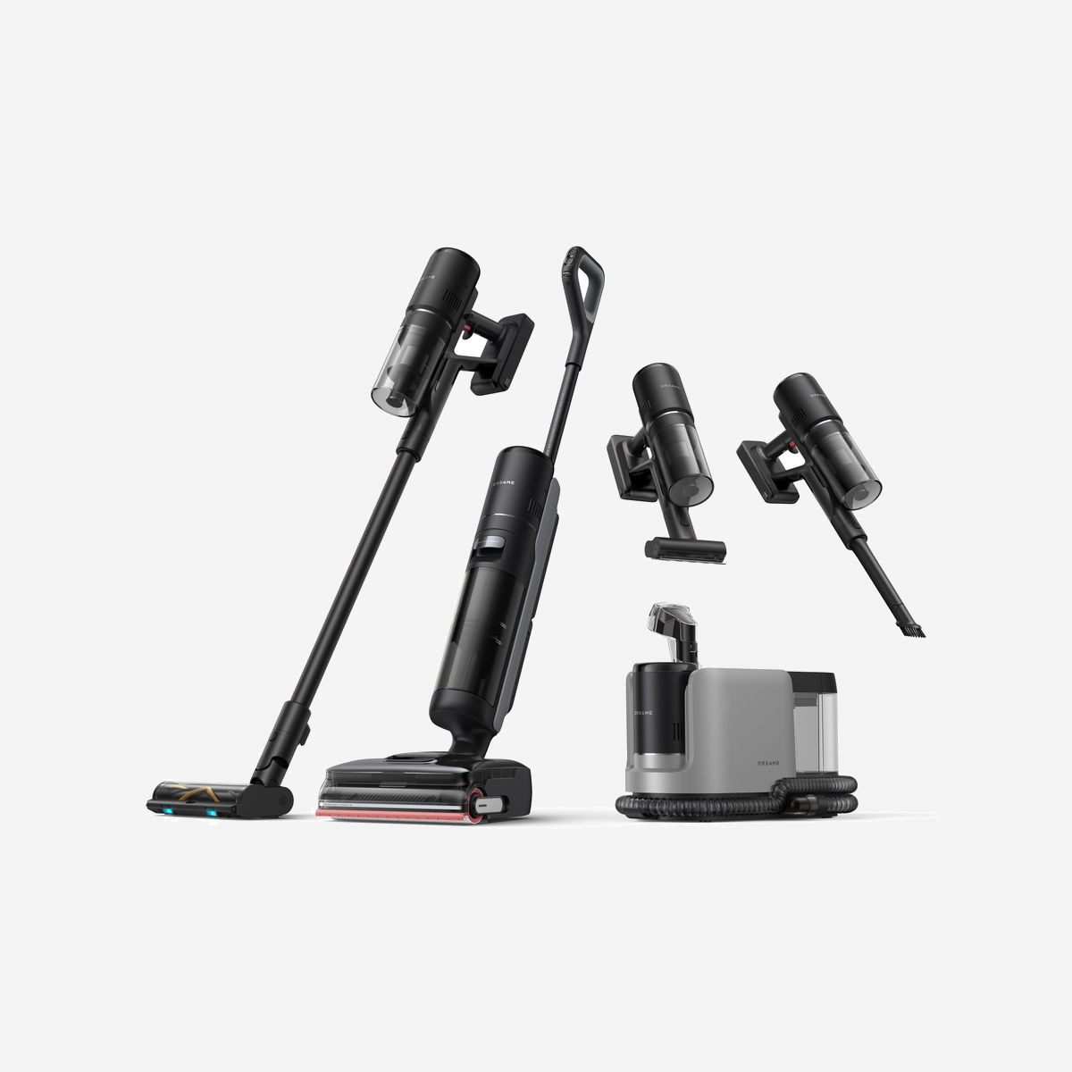 Dreame H15 Mix Aspirateur-balai 2-en-1 400W Noir, Batterie 5Ah, Réservoirs 0.78L/0.7L, Aspiration 23000Pa, Autonomie 65min, Poids 5.7kg - Dreame H15 Mix. Type de produit: Aspirateur-balai 2 en 1, Type de conteneur à poussière: Sans sac, Couleur du produit: Noir. Type de nettoyage: Sec&humide, Technologie d'aspiration: Filtrage, Type de pinceau: Nettoyage triple bordure. Source d'alimentation: Batterie, Puissance d'alimentation max.: 400 W, Puissance d'aspiration: 23000 Pascal. Quantité: 1 pièce(s). Poids: 5,7 kg
