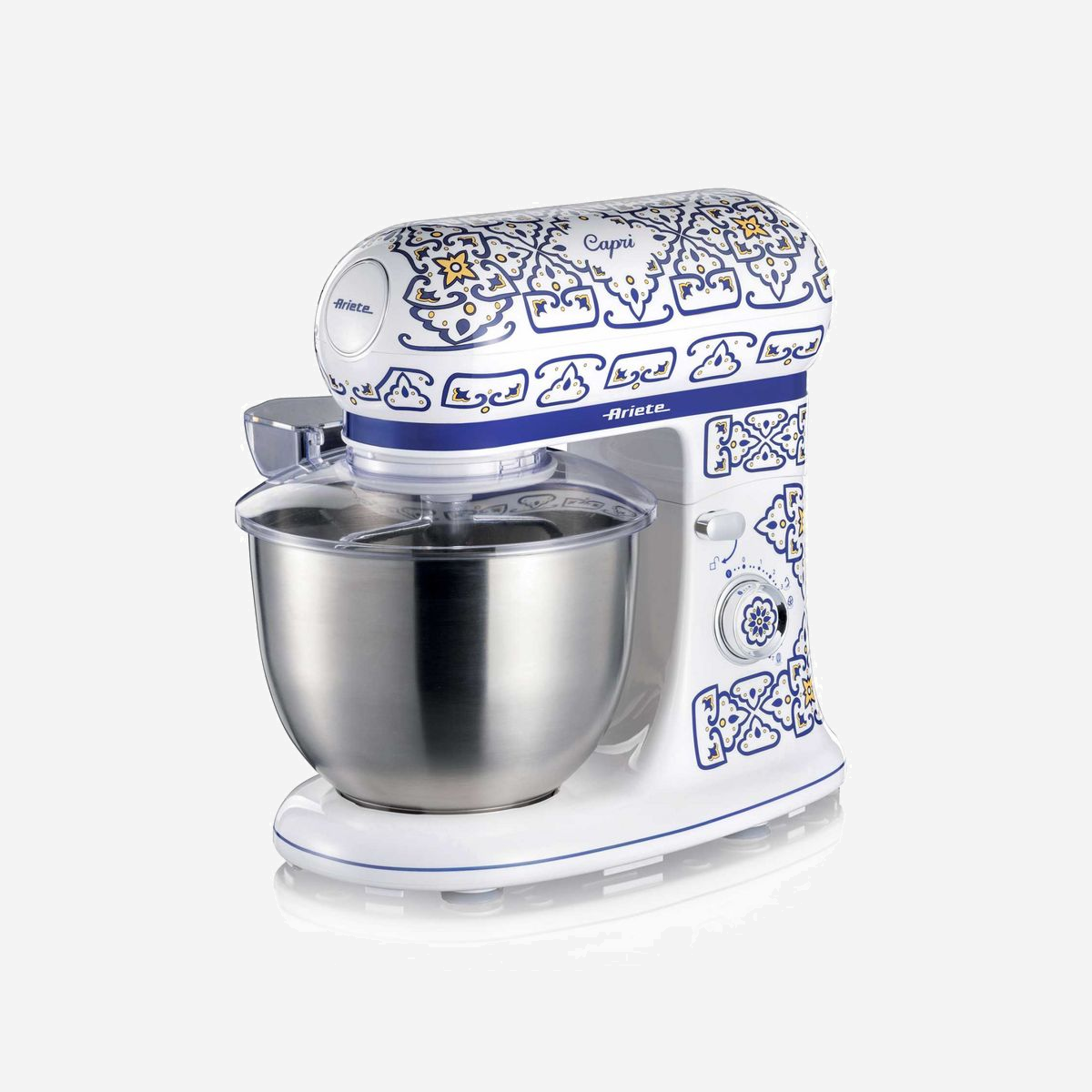 Ariete 1588/0C Robot pétrin-mixeur 1200 W bol acier inoxydable 5 L fonctions pétrissage/mélange 220-240 V 50/60 Hz blanc/bleu clair - Ariete 1588/0C. Type: Robot mixer, Couleur du produit: Blanc, Bleu clair, Fonctions de mixage: Pétrisseur, Mélange. Matériel du bol: Acier inoxydable. Puissance: 1200 W, Tension d'entrée AC: 220-240 V, Fréquence d'entrée AC: 50/60 Hz. Largeur: 285 mm, Profondeur: 425 mm, Hauteur: 385 mm. Largeur du colis: 270 mm, Profondeur du colis: 470 mm, Hauteur du colis: 430 mm