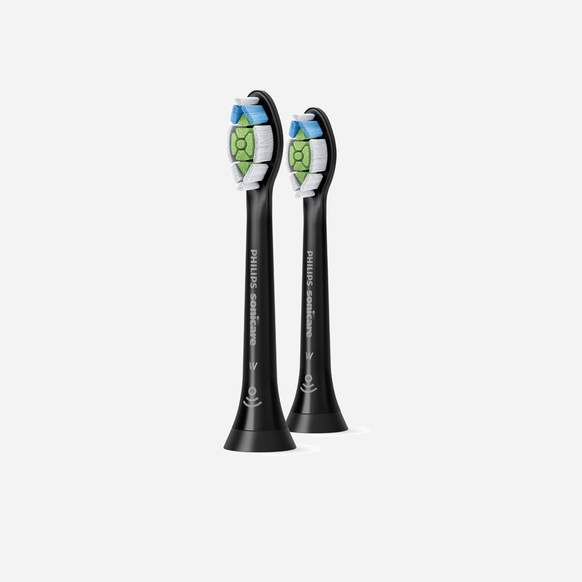 Philips Sonicare Optimal White HX6062/88 - Lot de 2 têtes de brosse, rigidité moyenne, 62000 mouvements/min, remplacement 3 mois, noir - <b>La tête de brosse pour un éclaircissement éclatant</b><br/> Des dents 100 % plus blanches en 1 semaine*<br/> Obtenez un sourire plus éclatant avec cette tête de brosse de rechange éclaircissante cliniquement testée Philips Sonicare. Observez des résultats après une semaine seulement, tout en profitant d'un nettoyage quotidien exceptionnel.