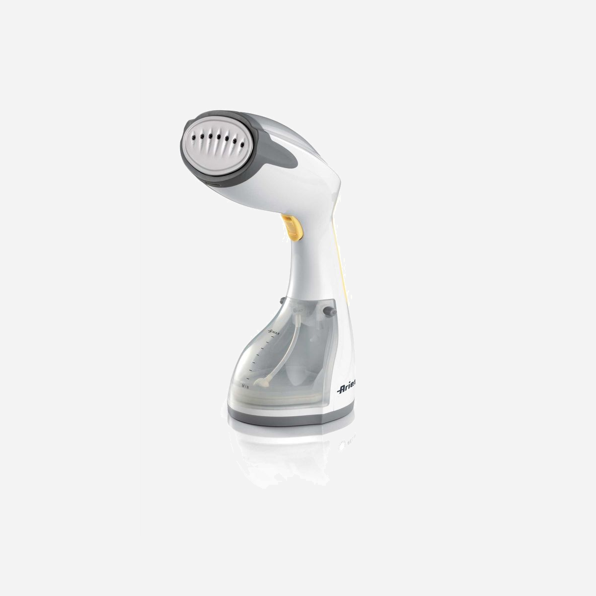 Ariete Défroisseur Vapeur Portatif 4167/00 Blanc - Réservoir 0.26L, 1200W, Débit vapeur 20g/min, Plat Acier Inoxydable, Câble 2.5m, Certifié CE - Ariete 4167/00. Type d'appareil: Défroisseur vapeur portatif, Capacité du réservoir d'eau: 0,26 L, Couleur du produit: Blanc. Puissance: 1200 W. Largeur: 110 mm, Profondeur: 155 mm, Hauteur: 275 mm. Largeur du colis: 325 mm, Profondeur du colis: 170 mm, Hauteur du colis: 150 mm. Certificats de conformité: CE