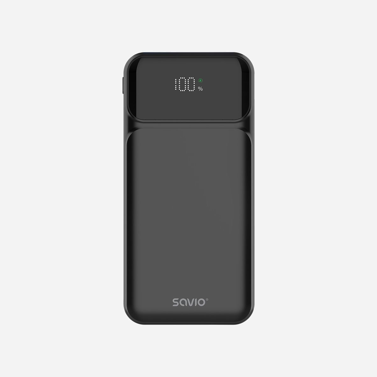 Savio BA-08 Batterie Externe 1000mAh LiPo 5V Noir, 1x USB-A & 2x USB-C, 20W, Charge Rapide, ABS, Indicateurs LED, Protection Surchauffe/Surcharge - Savio BA-08. Capacité de la batterie: 1000 mAh, Technologie batterie: Lithium Polymère (LiPo), Tension des piles: 5 V. Ports de sortie USB de type A: 1, Quantité de ports USB de type C: 2. Puissance de sortie totale: 20 W, Courant de sortie: 3 A. Couleur du produit: Noir
