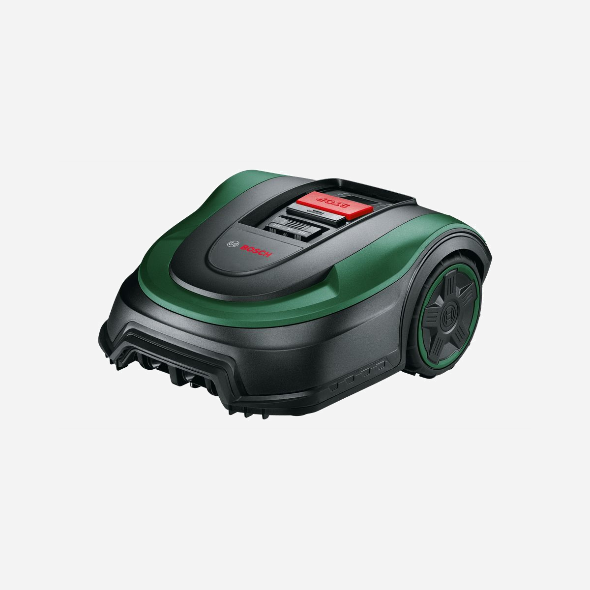 Bosch Indego S+ 500 Robot Tondeuse, Coupe 19cm, 3-5cm, Batterie 18V Li-Ion, Pente 27%, Surface 500m², Chargement 1h, 364x445x202mm, Ref 0-600-8B0-302 - Bosch Indego S+ 500. Type: Tondeuse à gazon robot, Largeur de coupe: 19 cm, Hauteur de coupe minimale: 3 cm. Source d'alimentation: Batterie, Temps de charge: 1 h, Tension des piles: 18 V. Largeur: 364 mm, Profondeur: 445 mm, Hauteur: 202 mm
