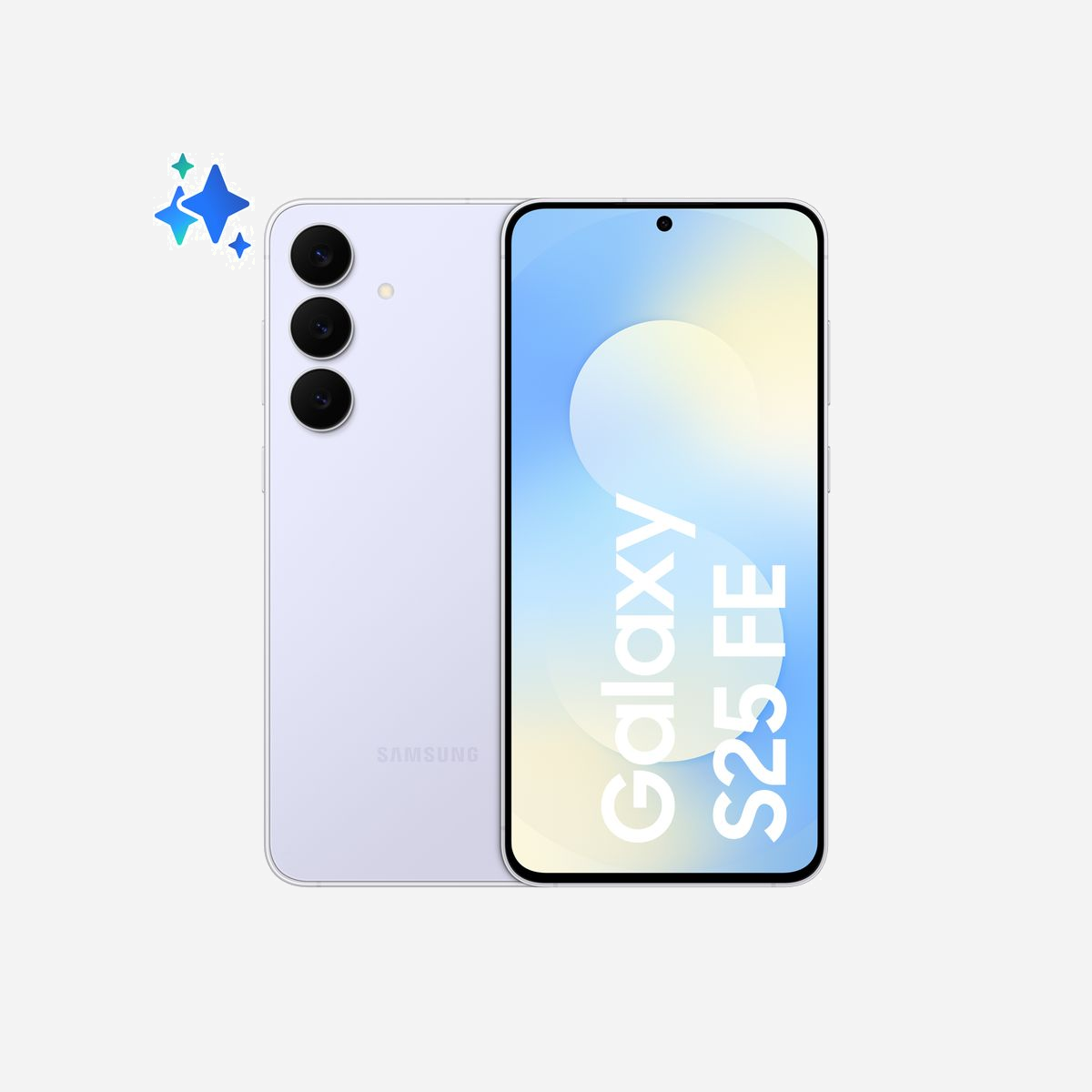 Samsung Galaxy S25 FE 5G Bleu : Écran 6.7" Dynamic AMOLED 2X 120Hz, Exynos 2400, 8Go RAM, 256Go, Triple Caméra 50MP, 5G Dual SIM, Batterie 4900 mAh, IP68 - Samsung Galaxy S25 FE 5G. Taille de l'écran: 17 cm (6.7"), Résolution de l'écran: 1080 x 2340 pixels. Famille de processeur: Samsung Exynos, Modèle de processeur: 2400. Capacité de la RAM: 8 Go, Capacité de stockage interne: 256 Go. Résolution de la caméra arrière (numerique): 50 MP, Type de caméra arrière: Trois modules photo. Capacité de la carte SIM: Double SIM. Capacité de la batterie: 4900 mAh. Couleur du produit: Bleu. Poids: 190 g