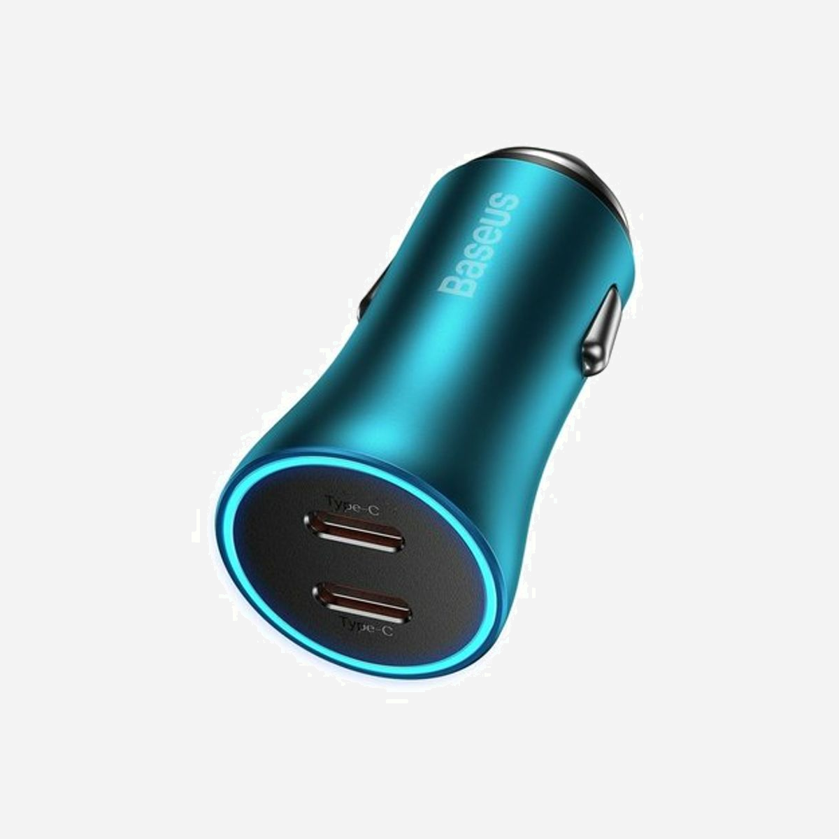 Baseus CGJP000003 Chargeur Auto Allume-cigare Universel 2x USB-C 40W (20W par port) Power Delivery, Quick Charge 3.0, FCP, 12-24V, protections multiples. - Baseus CGJP000003. Type de chargeur: Auto, Type de source d'alimentation: Allume-cigare, Compatibilité de chargeur: Universel. Tension d'entrée: 12 - 24 V. Quantité de ports USB de type C: 2, Charge rapide, Dispositifs de protection électrique: Sur-courant, Surtension, Surcharge, Surcharge, Surchauffe, Court-circuit. Couleur du produit: Bleu