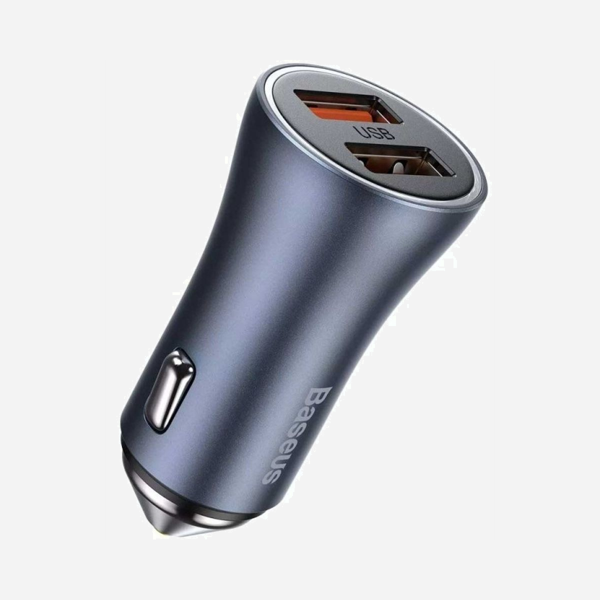 Baseus CCJD-A0G Chargeur Auto Universel 40W Gris - Allume-cigare 2 Ports USB-A 3.2 Gen 1 (3.1 Gen 1) Charge Rapide 5V/3A 9V/2A 12V/1.5A 12-24V - Baseus CCJD-A0G. Type de chargeur: Auto, Type de source d'alimentation: Allume-cigare, Compatibilité de chargeur: Universel. Tension d'entrée: 12 - 24 V. Charge rapide. Couleur du produit: Gris