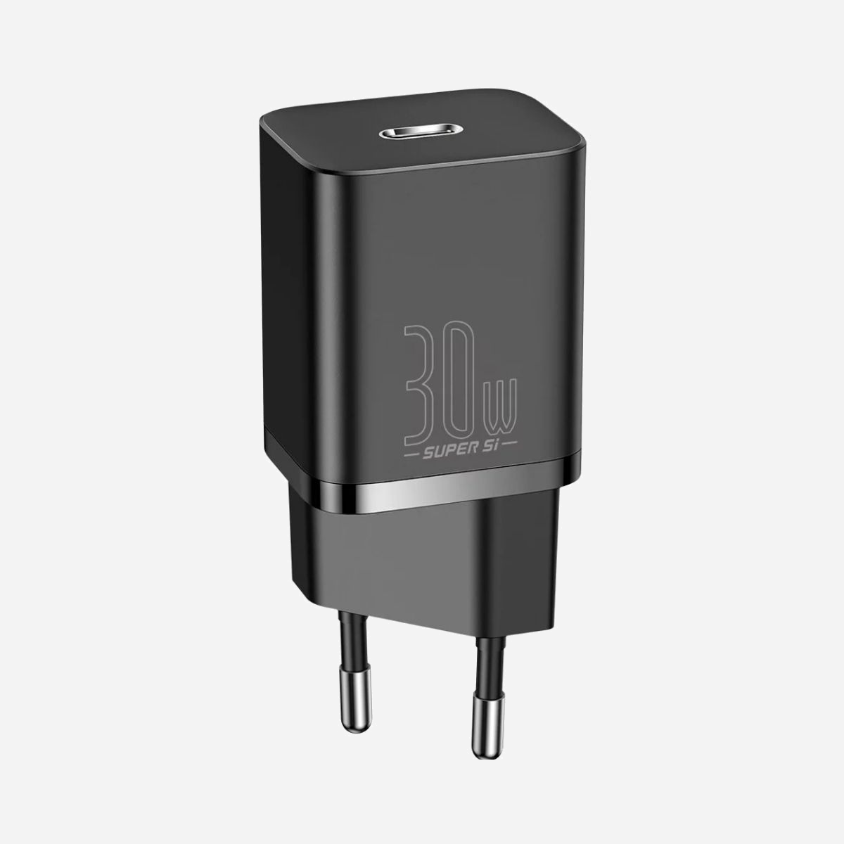 Baseus CCSUPJ01 Chargeur Secteur Universel Noir - Port USB Type-C 30W, 100-240V, Charge Rapide, Intérieur, Polycarbonate, 78x34x28mm, 57g - Baseus CCSUPJ01. Type de chargeur: Intérieure, Type de source d'alimentation: Secteur, Compatibilité de chargeur: Universel. Tension d'entrée: 100 - 240 V. Quantité de ports USB de type C: 1, Charge rapide. Couleur du produit: Noir