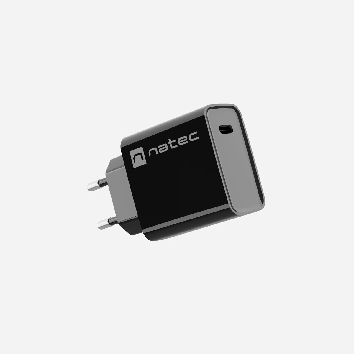 NATEC NUC-2060 Chargeur Secteur Universel 1x USB-C 20W Power Delivery & Quick Charge 3.0, 100-240V, Noir, PPS, Certifié CE/RoHS/UKCA - NATEC RIBERA. Type de chargeur: Intérieure, Type de source d'alimentation: Secteur, Compatibilité de chargeur: Universel. Tension d'entrée: 100 - 240 V, Tension de sortie (max): 12 V. Quantité de ports USB de type C: 1, Charge rapide. Couleur du produit: Noir