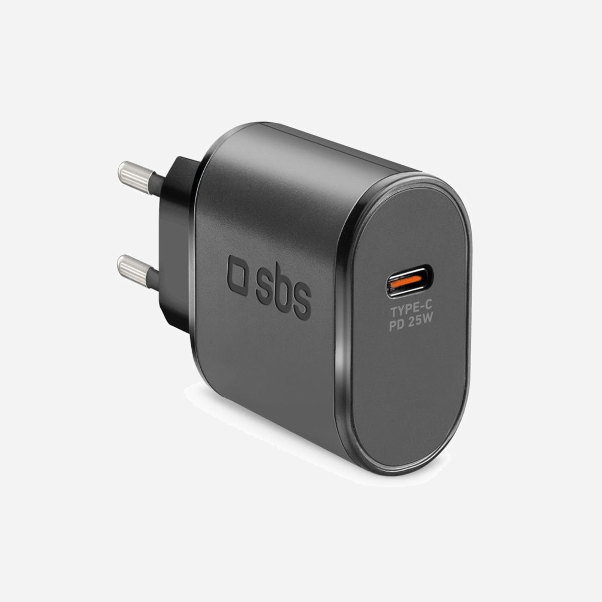 SBS TETR1CPD25 Chargeur Secteur USB-C 25W pour Smartphone & Tablette, 100-240V, Noir, Protections Court-circuit, Sorties 5V/3A, 9V/2.77A, 12V/2.08A - SBS TETR1CPD25. Type de chargeur: Intérieure, Type de source d'alimentation: Secteur, Compatibilité de chargeur: Smartphone, Tablette. Tension d'entrée: 100 - 240 V. Quantité de ports USB de type C: 1, Dispositifs de protection électrique: Court-circuit. Couleur du produit: Noir
