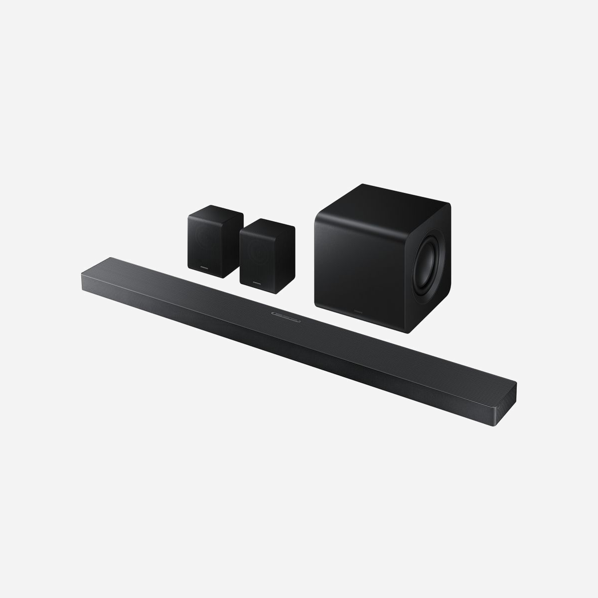 Samsung HW-QS750F/EN Barre de son 5.1.2 canaux Dolby Atmos/TrueHD, Subwoofer sans fil, HDR10+, Bluetooth 5.3, WiFi, HDMI eARC, SpaceFit Sound, Titan Black - Samsung Q-series HW-QS750F. Canaux de sortie audio: 5.1.2 canaux, Décodeurs audio intégrés: Dolby Atmos, Dolby Digital 5.1, Dolby Digital Plus, Dolby TrueHD, Modes de l'équaliseur: Adaptatif, Game Pro, Standard, Extension du son surround. Type de subwoofer: Caisson de basse actif, Connectivité du subwoofer: Sans fil. Couleur du produit: Noir, Titane, Nom de la couleur: Titan Black, Technologie HDR (plage dynamique élevée): HDR 10+. Technologie de connectivité: Avec fil &sans fil. Consommation électrique de la barre de son: 38 W, Consommation d'énergie du subwoofer: 28 W, Consommation d'énergie (mode veille): 0,5 W