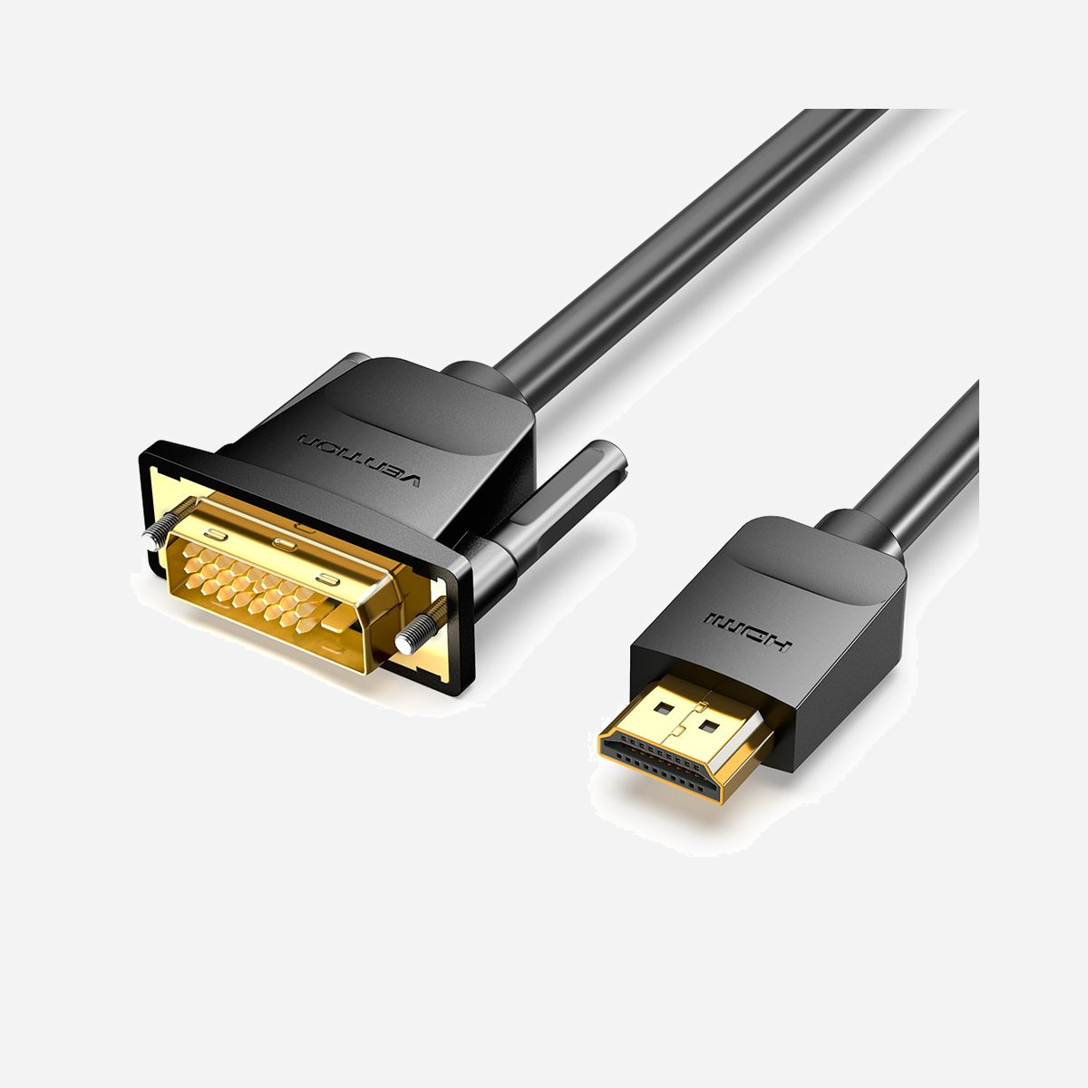 Vention ABFBI Câble HDMI Type A vers DVI-D 3m, Contacts Or, Résolution 1920x1200, Blindage, Cuivre sans oxygène, Diamètre 7.3mm - Vention ABFBI. Longueur de câble: 3 m, Connecteur 1: HDMI Type A (Standard), Connecteur 2: DVI-D. Diamètre du câble: 7,3 mm. Type d'emballage: Sac en polyéthylène. Quantité: 1 pièce(s)