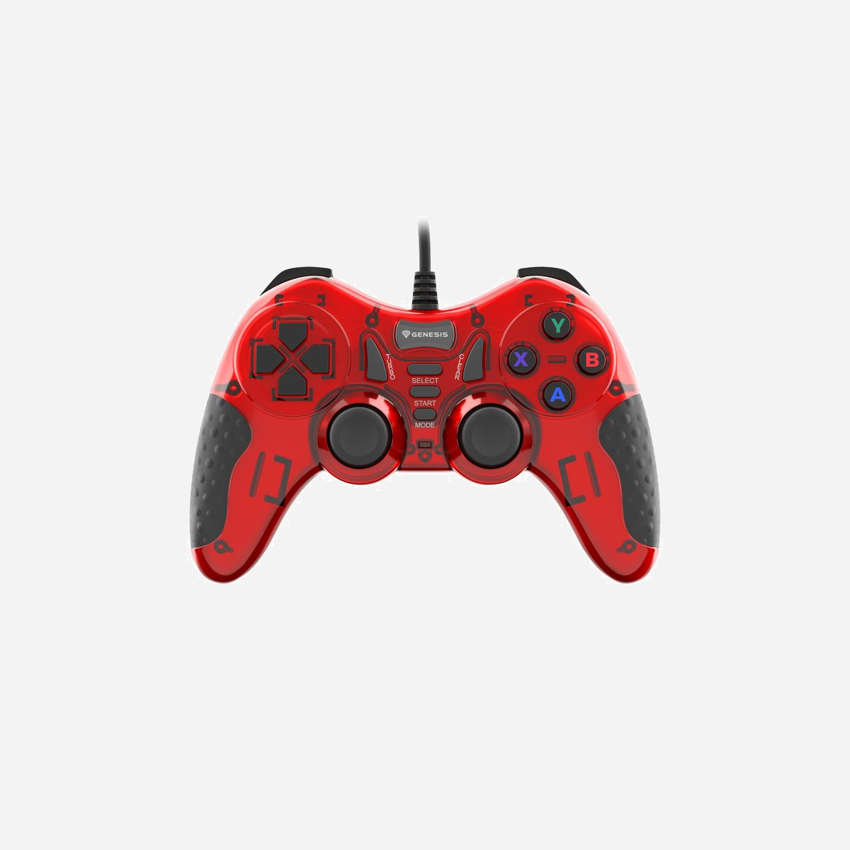 GENESIS MANGAN 200 Rouge - Manette de Jeu PC USB 2.0 Analogique/Numérique, 15 Boutons, Vibration, Câble 1.8m, Compatible Windows XP/7/8/10 - GENESIS MANGAN 200. Type d'appareil: Manette de jeu, Plates-formes de jeux prises en charge: PC, Touches de fonction de contrôle de jeux: Touche Turbo. Technologie de connectivité: Avec fil, Interface de l'appareil: USB 2.0. Couleur du produit: Rouge, Matériau du boîtier/corps: Plastique, Longueur de câble: 1,8 m. Source d'alimentation: Cable. Prise en charge du système d'exploitation Windows: Windows 10, Windows 7, Windows 8, Windows XP