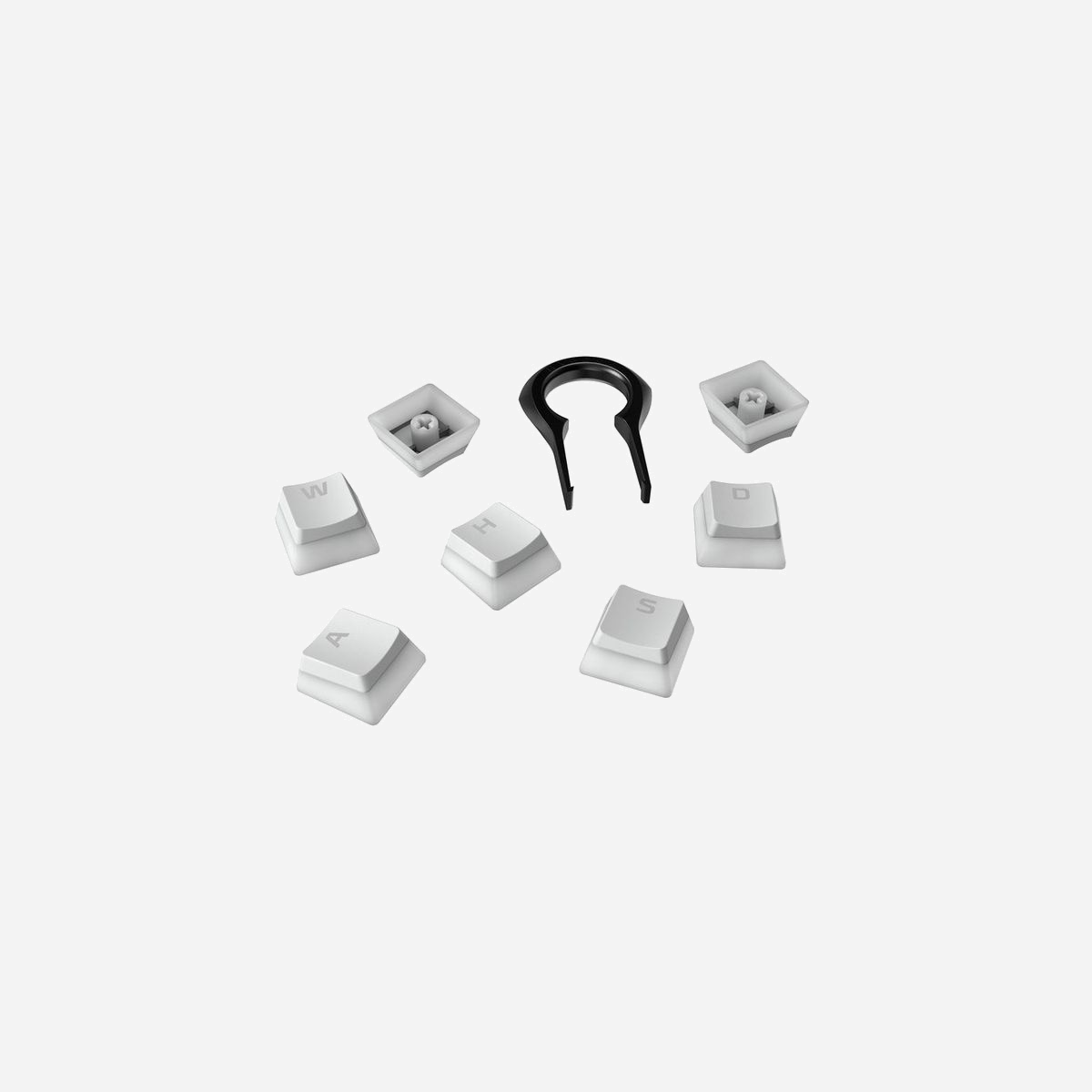 HyperX Set de Touches PBT Blanc ANSI (US) pour Clavier Mécanique – Keycaps HyperXText – Inclut Extracteur – Compatible HyperX – 145x129x36mm – 189g - HyperX Touches HyperXText - Ensemble de touches complet - PBT - Blanc (disposition des États-Unis). Type de produit: Capuchon de clavier, Type d'appareil: Clavier, Compatibilité de marque: HyperX, Matériel: Téréphtalate de polybutylène (pbt0. Largeur: 145 mm, Profondeur: 129 mm, Hauteur: 36 mm, Poids: 189 g. Couleur du produit: Blanc