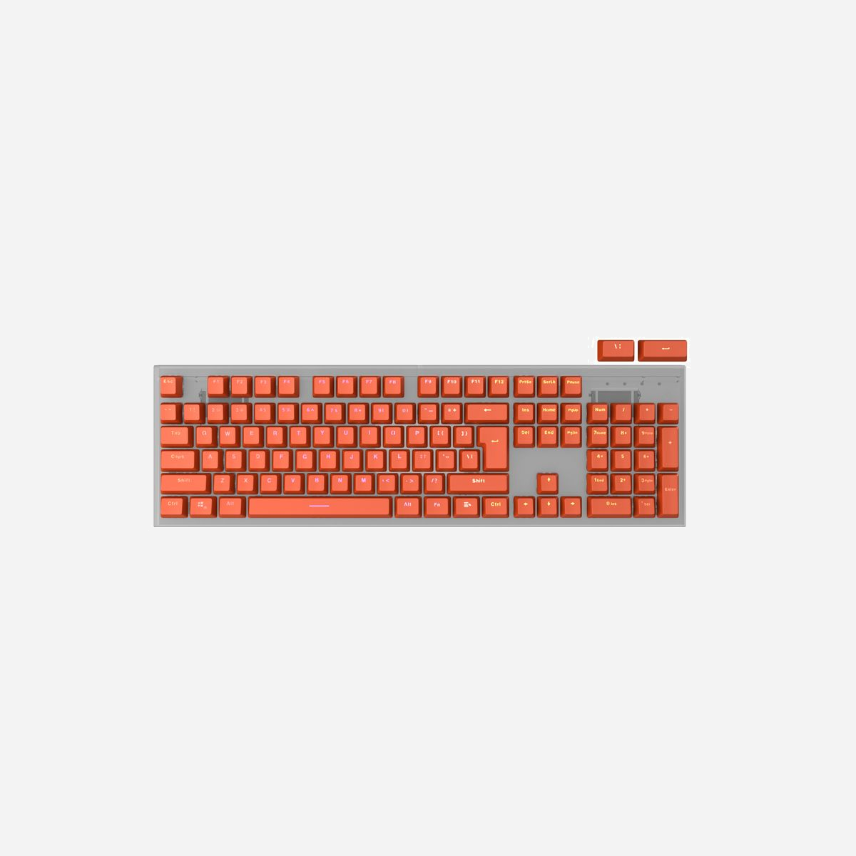 GENESIS LEAD 300 - Set de 106 Capuchons de Clavier Orange en ABS pour Clavier Mécanique QWERTY US - Extracteur Inclus - NAG-2006 - GENESIS LEAD 300. Type de produit: Capuchon de clavier, Type d'appareil: Clavier, Compatibilité de marque: Universel, Compatibilité: universal, Matériel: ABS. Poids: 122 g. Couleur du produit: Orange