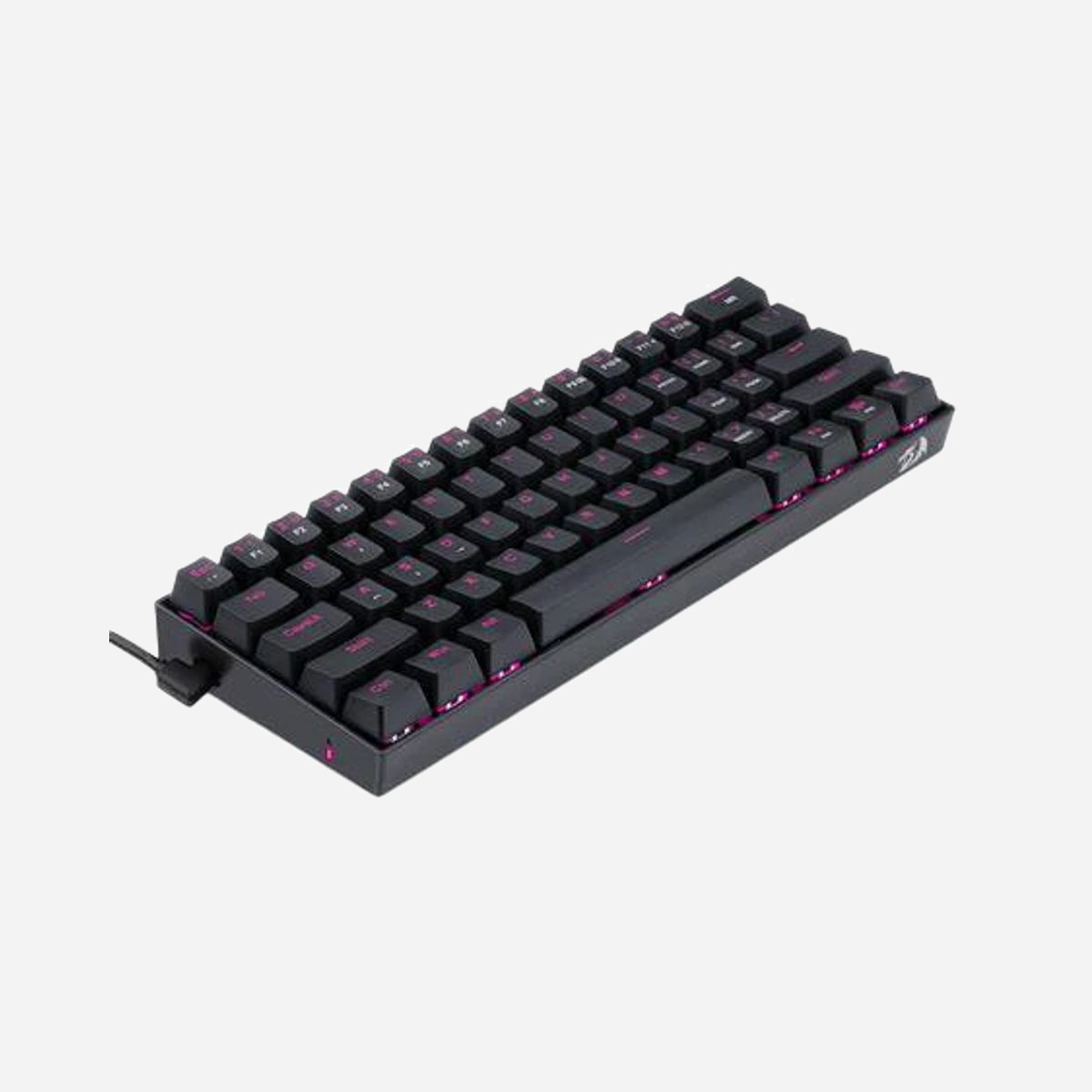 REDRAGON K630RGB-1 DragonBorn Clavier Gaming 60% USB QWERTY Anglais, switches mécaniques, rétroéclairage LED RGB, anti-ghosting, câble 1.5m amovible - REDRAGON K630RGB-1 DragonBorn. Facteur de forme du clavier: 60%, Technologie de connectivité: Avec fil, Interface de l'appareil: USB, Interrupteur à clé de clavier: Clavier mécanique, Disposition des touches du clavier: QWERTY, Nombre de touches du clavier: 61. Type de rétro: LED RGB. Longueur de câble: 1,5 m. Utilisation recommandée: Gaming. Couleur du produit: Noir