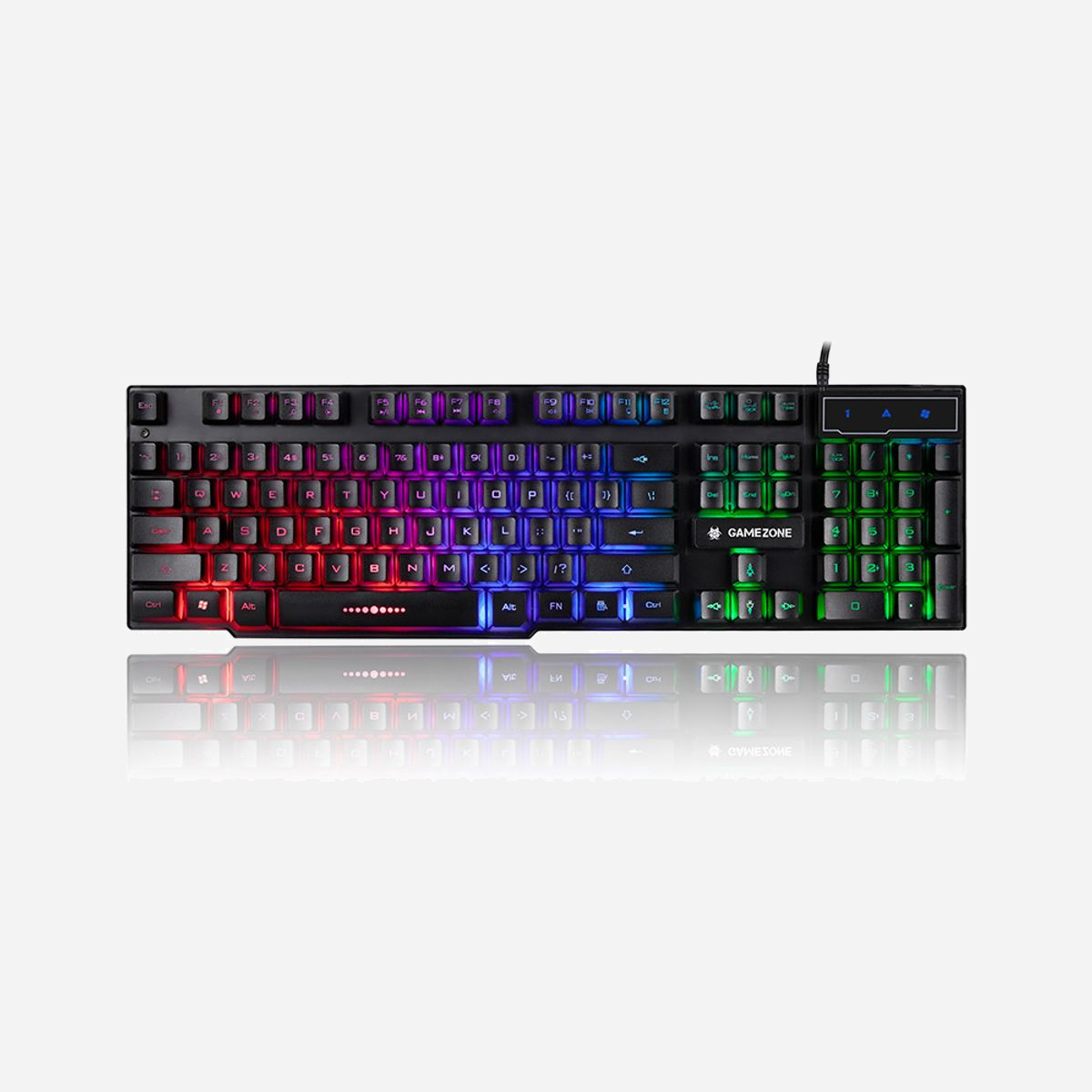 Clavier Gaming Tracer TRAKLA46651 USB Noir - Membrane, Rétroéclairage LED, Câble 1.3m, Compatible Windows, Facteur de forme 100% - Tracer TRAKLA46651. Facteur de forme du clavier: Taille réelle (100 %). Style de clavier: Droit. Technologie de connectivité: Avec fil, Interface de l'appareil: USB, Interrupteur à clé de clavier: Clavier à membrane. Type de rétro: LED. Longueur de câble: 1,3 m. Utilisation recommandée: Gaming. Couleur du produit: Noir
