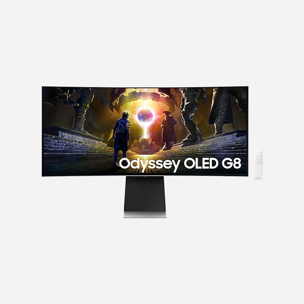 Samsung LS34DG850SUXDU Ecran PC OLED 34" (86.4cm) 3440x1440 175Hz 0.03ms GTG 1800R G-SYNC/FreeSync Premium Pro Argent - Samsung LS34DG850SUXDU. Taille de l'écran: 86,4 cm (34"), Résolution de l'écran: 3440 x 1440 pixels, Technologie d'affichage: OLED, Temps de réponse: 0,03 ms, Format d'image: 21:9, Angle de vision horizontal: 178°, Angle de vision vertical: 178°. Haut-parleurs intégrés. Concentrateur USB intégré. Montage VESA, Réglage de la hauteur. Couleur du produit: Argent