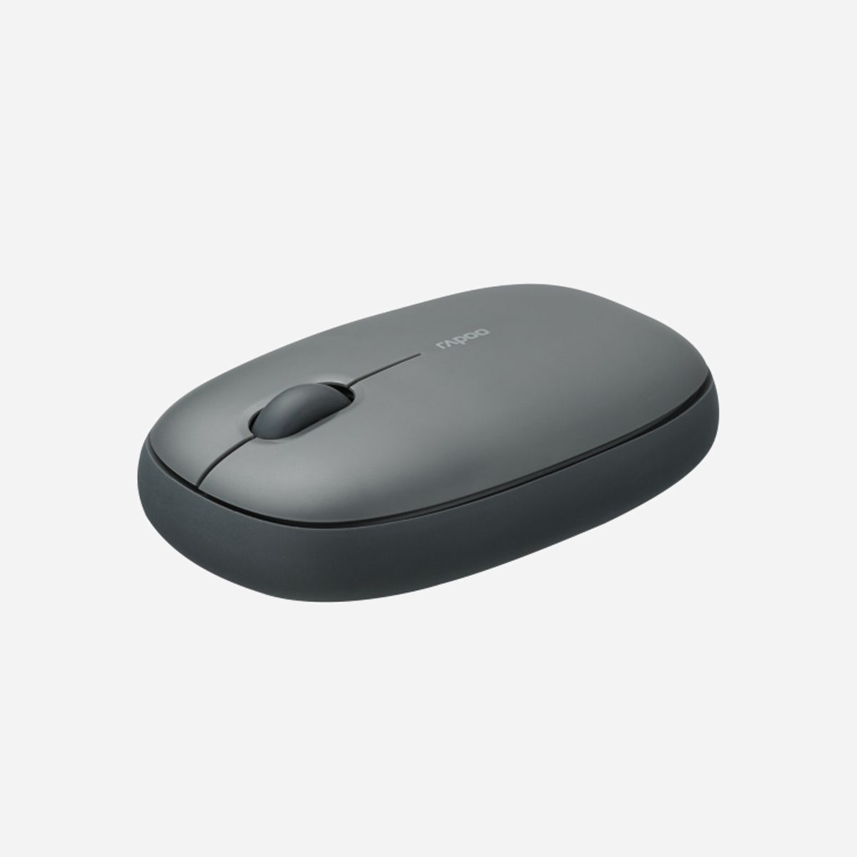Rapoo M660 Souris Multi-Mode sans fil (RF 2.4GHz + Bluetooth 5.0) Optique 1300 DPI, Ambidextre, 3 Boutons, Clic Silencieux, Gris, Piles AA - Rapoo M660 Silent grijs draadloze Multi-Mode-Muis. Format: Ambidextre. Technologie de détecteur de mouvement: Optique, Interface de l'appareil: RF sans fil + Bluetooth, Résolution en mouvement: 1300 DPI, Type de boutons: Boutons poussoirs, Quantité de boutons programmables: 3, Type Scroll: Roue. Source d'alimentation: Piles. Fonctionne sur n'importe quelle surface. Couleur du produit: Gris