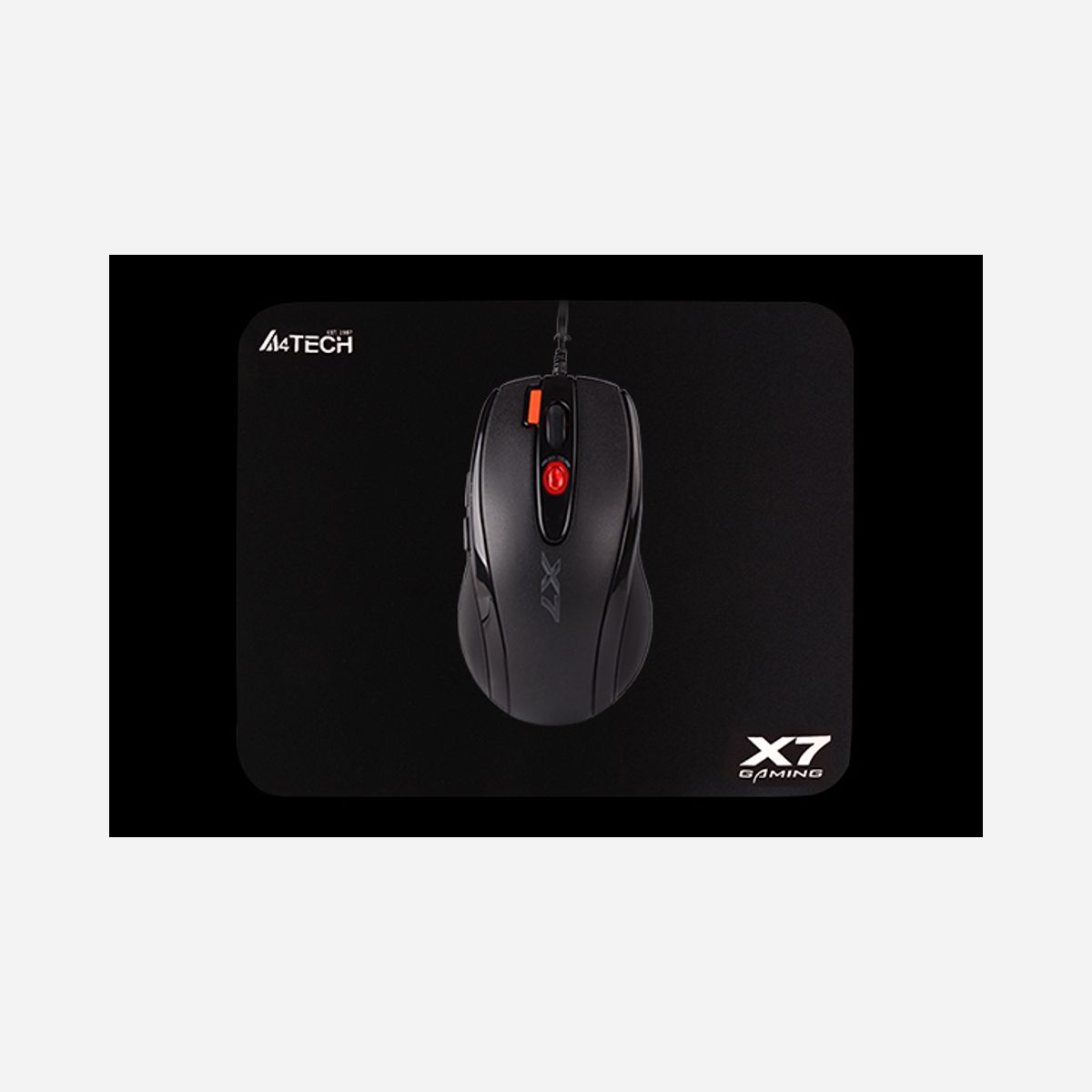 Souris Gaming A4Tech X-7120 Ambidextre USB Type-A 2000 DPI, Temps de Réponse 3ms, Accélération 20G, Taux d'Interrogation 125-1000Hz, Compatible Windows - A4Tech X-7120. Format: Ambidextre. Interface de l'appareil: USB Type-A, Résolution en mouvement: 2000 DPI, Temps de réponse: 3 ms, Type de boutons: Boutons poussoirs, Type Scroll: Roue, Accélération (max): 20 G. Source d'alimentation: Cable. Couleur du produit: Noir