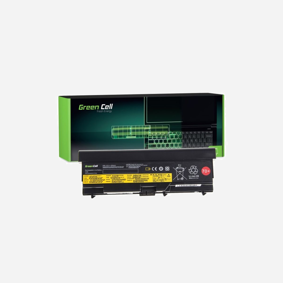 Batterie Green Cell LE50 Li-Ion 6600mAh 11.1V 9 cellules pour Lenovo ThinkPad L430, L530, T430, T530, W530 - Remplace 45N1001 - Green Cell LE50. Type: Batterie, Compatibilité de marque: Lenovo, Compatibilité: ThinkPad L430 L530 T430 T530 W530