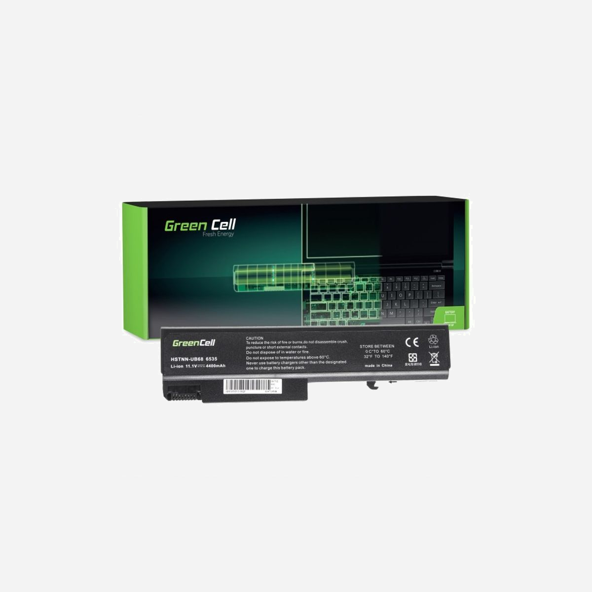 Batterie Green Cell HP14 Li-Ion 4400mAh 11.1V 6 cellules pour HP EliteBook 6930, ProBook 6400/6530/6730/6930, Compaq 6730, remplace TD06/TD09 - Green Cell HP14. Type: Batterie, Compatibilité de marque: HP, Compatibilité: EliteBook 6930 ProBook 6400 6530 6730 6930 Compaq 6730