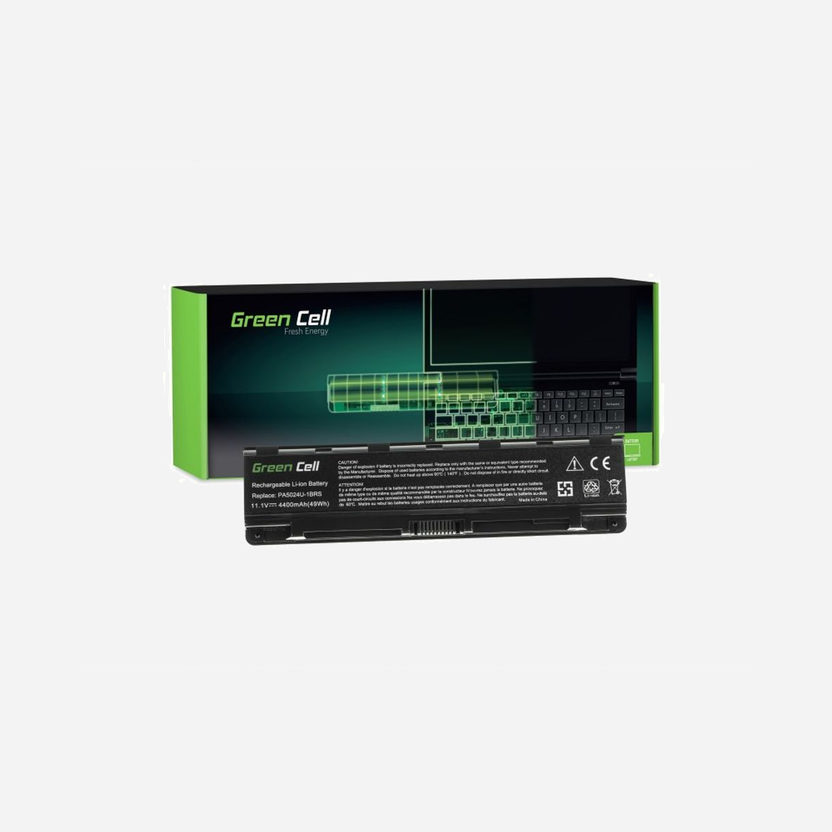 Green Cell TS13 Batterie Lithium-Ion 4400mAh 11.1V 6 cellules pour Toshiba Satellite C850 C855 C870 L850 L855 remplacement PA5024U-1BRS - Green Cell TS13. Type: Batterie, Compatibilité de marque: Toshiba, Compatibilité: Satellite C850 C855 C870 L850 L855