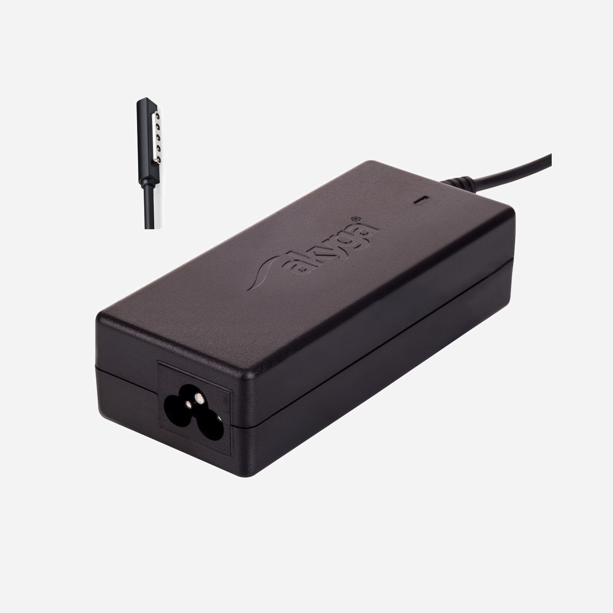 Akyga AK-ND-67 Alimentation Interne 45W 12V 3.6A pour Microsoft Surface & Surface PRO 2, Tension d'entrée 100-250V, Efficacité 80%, ABS Noir - Le bon fonctionnement du portable et la durée de vie de la batterie dépendent des paramètres d'alimentation. Akyga présente la série Dedicated afin de garantir une utilisation longue et fiable des ordinateurs portables.<br><br>L’alimentation Akyga AK-ND-67 avec un connecteur de surface magnétique est conçue pour les ordinateurs portables Microsoft Surface et Surface PRO 2. Le chargeur est doté d’un ensemble de sécurité permettant de protéger au mieux votre équipement contre les surtensions, la surchauffe ou même les interférences magnétiques.<br><br>Chaque fois, nous vous encourageons à utiliser notre moteur de recherche pour ordinateur portable.