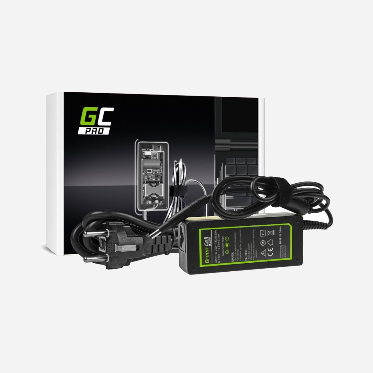Green Cell AD42P Alimentation Interne 65W 19.5V 3.33A pour Ordinateur Portable HP (Pavilion, Envy) 100-240V avec Protections Surtension/Surchauffe - Green Cell AD42P. Utilité: Ordinateur portable, Type d'alimentation d'énergie: Intérieure, Tension d'entrée: 100 - 240 V. Couleur du produit: Noir. Longueur de câble: 1,2 m, Largeur: 109 mm, Profondeur: 47 mm. Type d'emballage: Boîte. Quantité: 1 pièce(s), Câbles inclus: Secteur