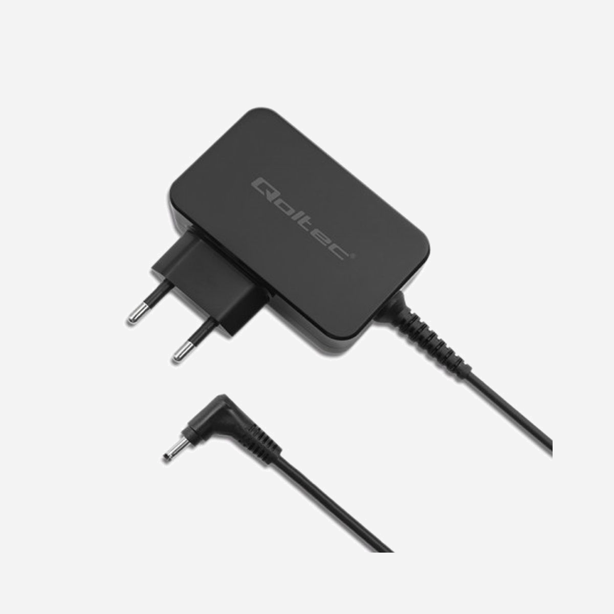 Qoltec 51032 Adaptateur Secteur 45W 19V 2.37A Type C pour Ordinateur Portable ASUS - Entrée 220-240V 50/60Hz - Protections Surtension, Surcharge - Qoltec 51032. Utilité: Ordinateur portable, Type d'alimentation d'énergie: Intérieure, Tension d'entrée: 220 - 240 V. Couleur du produit: Noir. Longueur de câble: 1,9 m, Largeur: 111 mm, Profondeur: 90 mm. Largeur du colis: 150 mm, Profondeur du colis: 190 mm, Hauteur du colis: 75 mm. Quantité: 1 pièce(s)