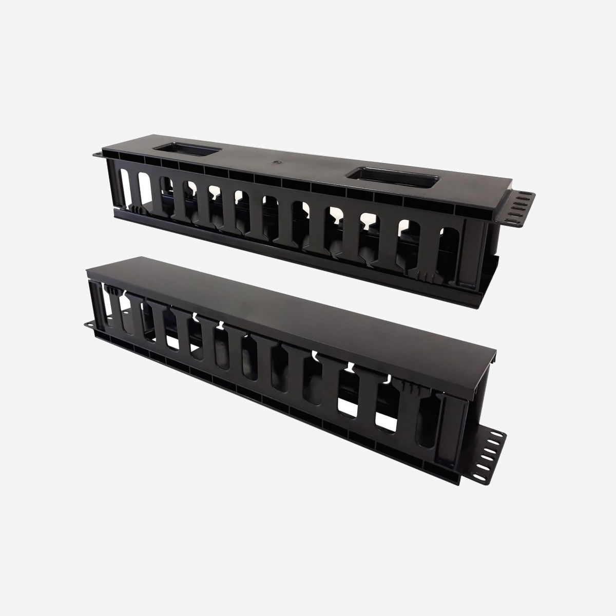 Techly I-CASE-CABLE-FR2 Panneau de Gestion de Câbles Rack 19" 2U Noir 483x78x88mm pour Baie de Serveur - Techly I-CASE CABLE-FR2. Type: Panneau de gestion de câbles, Couleur du produit: Noir. Poids: 525 g
