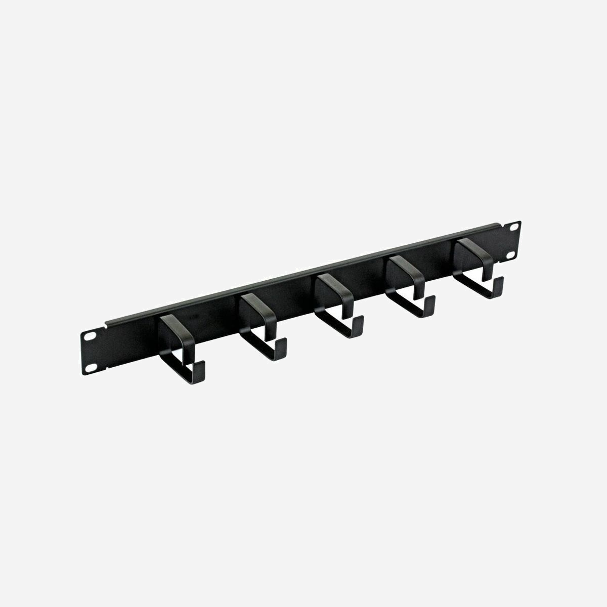 Techly I-CASE-CABLE-BK5 Panneau de gestion de câbles 1U pour rack 19", 482.6mm x 75mm x 44mm, noir, poids 525g - Techly I-CASE CABLE-BK5. Couleur du produit: Noir. Poids: 525 g