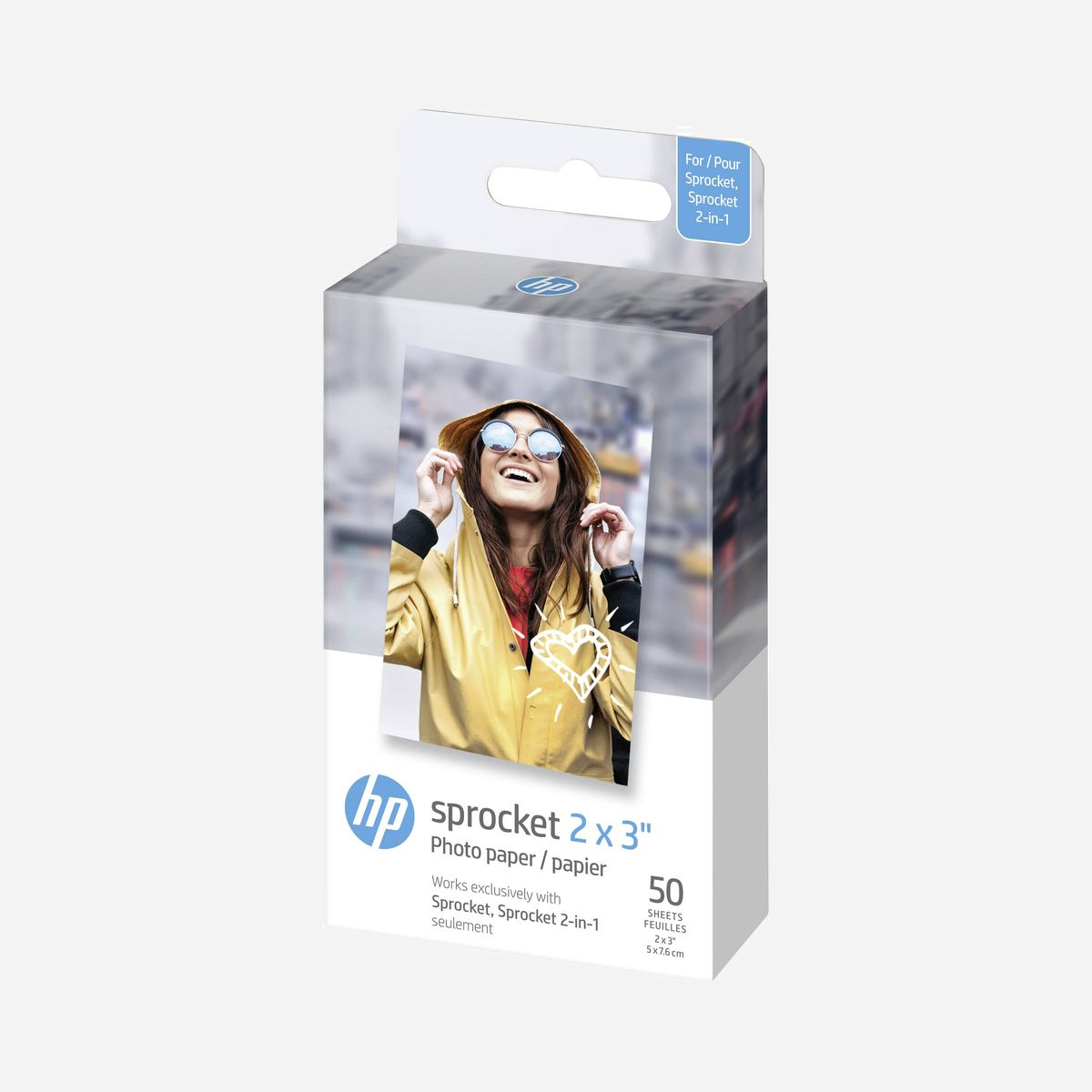 Papier Photo Autocollant HP Sprocket HPIZ2X350 - Impression Instantanée Résistante aux Essuyages, à l'Eau et aux Déchirures - Format Sprocket - Gardez vos moments préférés dans des clichés ou des autocollants de couleur indélébile, en format exclusif pour HP Sprocket.<br>Retirez simplement le dos et encerclez-vous avec des autocollants sur lesquels vous avez enregistré des moments inoubliables.<br>Lorsque vos photos sortent de l'imprimante, elles sont résistantes aux essuyages, à l'eau et aux déchirures.<br>Impressions instantanées, exclusivement pour HP Sprocket.<br>Ce texte a été traduit par une machine.