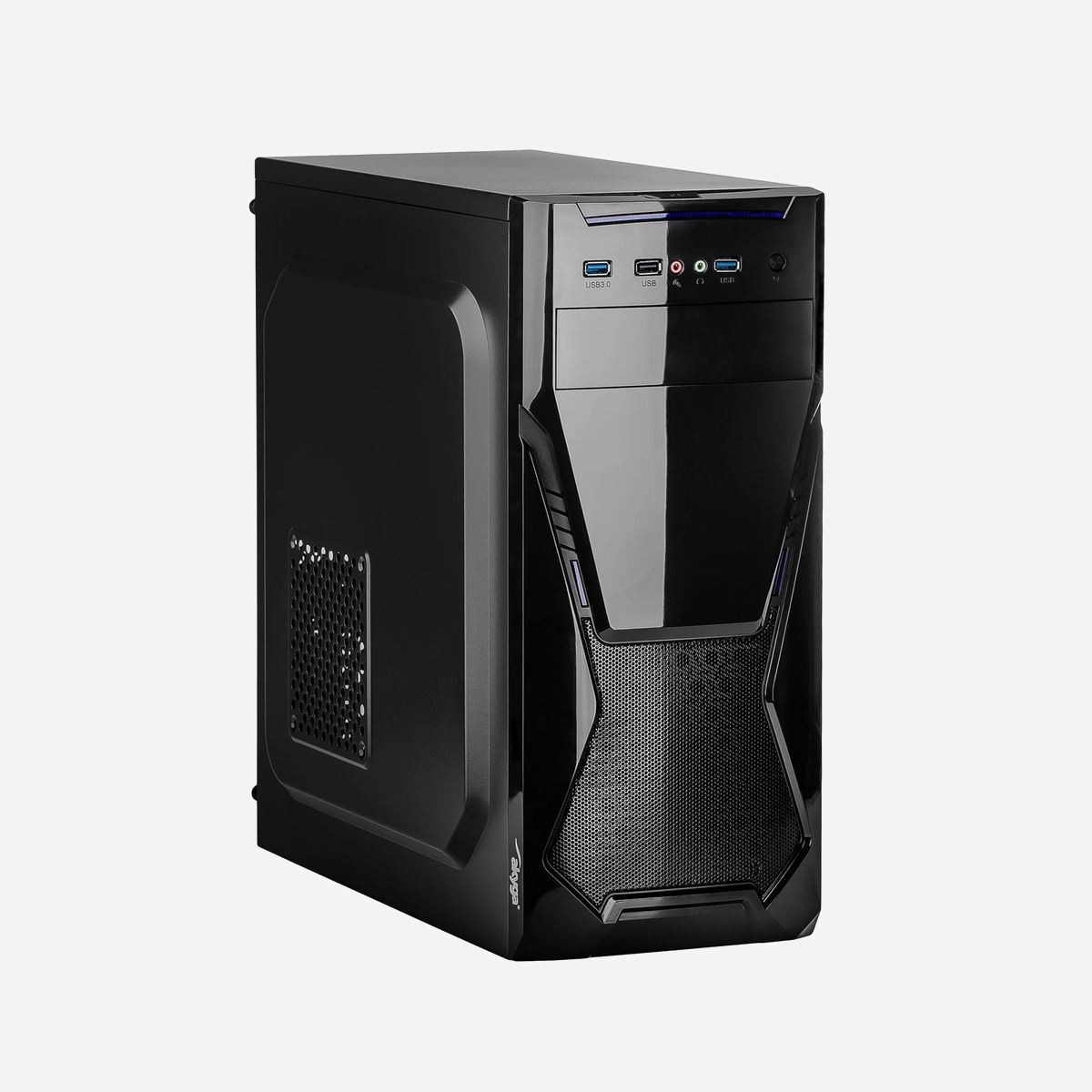 Akyga AK13BK Boîtier PC Micro Tower Noir, Acier/ABS, Micro-ATX/Mini-ITX/ATX, 3x 3.5", 3x 2.5", 1x 5.25" interne/externe, USB 3.2 Gen 1, Ventilation 120mm avant/arrière/lateral (optionnel) - Akyga AK13BK. Format: Micro Tower, Type: PC, Couleur du produit: Noir. Emplacement d'alimentation: Haut. Prise en charge des diamètres des ventilateurs avants: 120 mm, Pris en charge des diamètres des ventilateurs latérals: 120 mm, Pris en charge des diamètres des ventilateurs arrières: 120 mm. Tailles de disques durs supportées: 2.5,3.5,5.25". Largeur: 200 mm, Profondeur: 418 mm, Hauteur: 412 mm