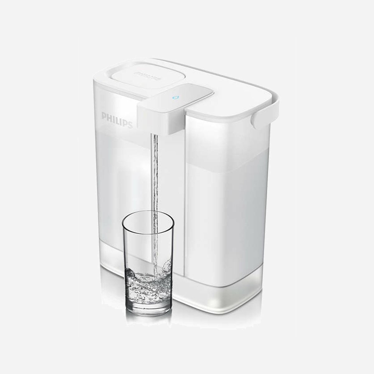 Philips AWP2980WH/24 Filtre à Eau 3L à Poser - Débit 1L/min, 2-38°C, Pression Max 1 bar, 233x152x263mm, 5W - Blanc - Philips AWP2980WH/24. Type de filtre à eau: Filtre à eau à poser sur le plan de travail, Couleur du produit: Blanc, Capacité du réservoir d'eau: 3 L. Puissance: 5 W. Largeur: 233 mm, Profondeur: 152 mm, Hauteur: 263 mm. Quantité: 1 pièce(s)