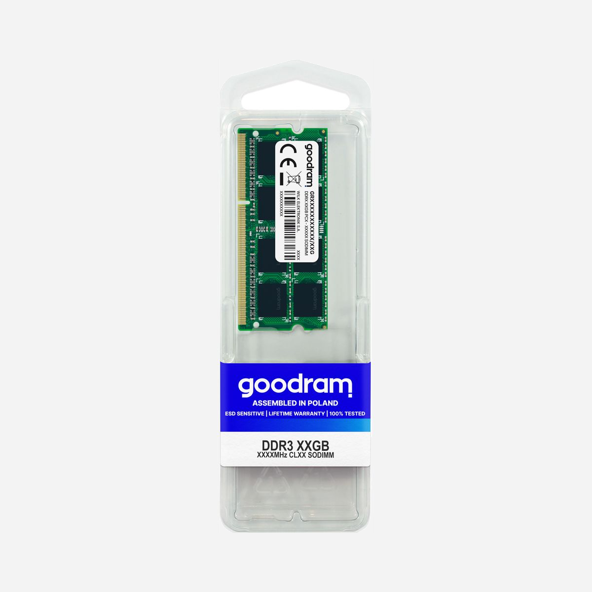 Goodram Mémoire SO-DIMM 4GB DDR3 1333MHz PC3-10600 204-Pin CL9 1.5V Unbuffered 512Mx8 Module pour Ordinateur Portable - GR1333S364L9S/4G - Goodram GR1333S364L9S/4G. composant pour: Ordinateur portable, Mémoire interne: 4 Go, Disposition de la mémoire (modules x dimensions): 1 x 4 Go, Type de mémoire interne: DDR3, Fréquence de la mémoire: 1333 MHz, Support de mémoire: 204-pin SO-DIMM, Latence CAS: 9, Couleur du produit: Vert