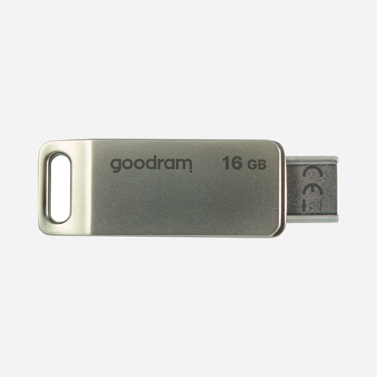 Goodram ODA3 16 Go - Clé USB Type-A/USB Type-C 3.2 Gen 1 (3.1 Gen 1) - Lecture 60 Mo/s, Écriture 20 Mo/s - Format Pivotant, Boîtier Métal Argent - Goodram ODA3. Capacité: 16 Go, Interface de l'appareil: USB Type-A / USB Type-C, Version USB: 3.2 Gen 1 (3.1 Gen 1), Vitesse de lecture: 60 Mo/s, Vitesse d'écriture: 20 Mo/s. Format: Pivotant. Poids: 9 g. Couleur du produit: Argent