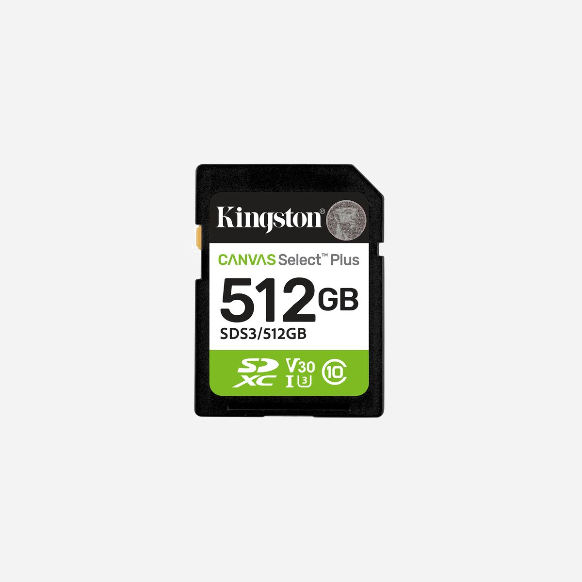 Kingston Technology Carte SDXC 512Go Canvas Select Plus Gen3, 150Mo/s UHS-I U3 V30, Classe 10, Vidéo Full HD, 32x24x2.1mm - <b>Pour les caméras vidéo Full HD 1 080 p</b><br>La carte SD Canvas Select Plus de Kingston offre des performances fiables et des débits allant jusqu’à 150 Mo/s*. Elle est idéale pour les appareils photo/caméras et l’enregistrement de vidéos en Full HD. Avec des vitesses UHS-I de classe 10, elle garantit des performances fluides et constantes. Durable et polyvalente, elle est parfaite pour les besoins de stockage quotidiens.<br><br>La carte SD Canvas Select Plus de Kingston est conçue pour offrir des performances, des débits et une durabilité à toute épreuve pour le transfert et le développement de photos haute résolution ou la capture et le montage de vidéos Full HD. Elle peut atteindre des vitesses UHS-I de classe 10 jusqu’à 150 Mo/s* pour un stockage facile et des transferts rapides, ainsi qu’une interface vidéo de classe 30 qui permet d’enregistrer des vidéos cinématiques en Full HD**. La carte SD Canvas Select Plus est disponible en plusieurs capacités allant jusqu’à 1 To*** et bénéficie d’une garantie à vie.<br><br><b>Des vitesses impressionnantes</b><br>Vitesses UHS-I impressionnantes, jusqu’à 150 Mo/s*.<br><br><b>Enregistre les images et les vidéos en Full HD (1 080 p)</b><br>Optimisée pour les appareils photo et l’enregistrement vidéo Full HD.<br><br><b>Capacités élevées</b><br>Capacités jusqu’à 1 To*** pour stocker des photos et des vidéos Full HD.<br><br><b>Résistante</b><br>Pour la sérénité des utilisateurs, les cartes ont passé des tests complets et intensifs pour garantir son étanchéité, sa résistance aux températures et aux rayons X.****