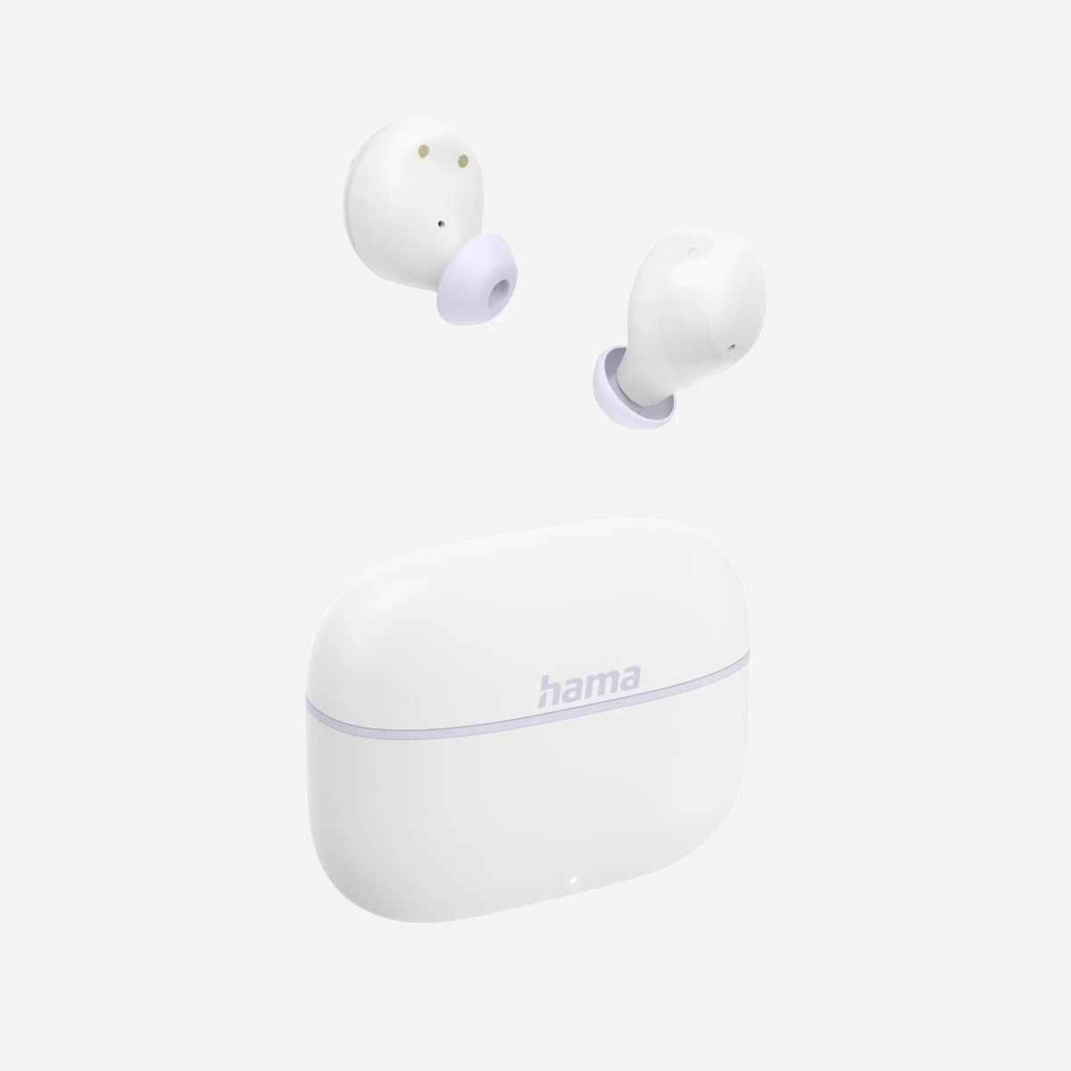 Hama Freedom Buddy II Écouteurs True Wireless Stereo (TWS) Bluetooth 5.3 Blanc, 20-20000Hz, Microphone intégré, Autonomie 20h (avec boîtier), Compatible Siri/Google Assistant - Écouteurs TWS : plus de légèreté dans l’oreille - pour une conversation téléphonique confortable et un son puissant<br><br><b>Autonomie de 20 h</b><br>Son riche : pour la musique, les podcast ou les conversations - avec 20 heures d’autonomie grâce au boîtier de charge mobile, vous pouvez écouter vos albums préférés en continu<br><br><b>Commande tactile</b><br>Manipulation simple : pour contrôler les fonctions du smartphone via le capteur tactile directement sur les écouteurs True Wireless (par ex. prendre/activer/refuser des appels/la musique)<br><br><b>Mise en marche et appairage automatique</b><br>Un accès immédiat à la bonne musique : lorsqu’ils sont retirés du boîtier de charge, les deux écouteurs s’activent automatiquement et se connectent l’un à l’autre et au téléphone portable<br><br><b>Casque True Wireless</b><br>Réduit à l’essentiel : écouteurs intra-auriculaires confortables sans enchevêtrement de câbles pour encore plus de liberté<br><br><b>Paire d’écouteurs Bluetooth de seulement 4 g chaque</b><br>Paire d’écouteurs sans fil au design intra-auriculaire petit et léger : ces écouteurs intra-auriculaires pèsent seulement 4 g par écouteur, ainsi vous ne sentez rien d’autre que le son dans vos oreilles, tout en bénéficiant d’un maintien en place sûr<br><br><b>Accès direct à Siri et à l’Assistant Google</b><br>Commande vocale pratique : prend en charge les assistants vocaux Siri et Assistant Google existants<br><br><b>Microphone intégré</b><br>Grâce au microphone intégré, vous pouvez passer sans problème de la diffusion musicale à la prise d’appel; vous ne manquerez plus aucun appel lorsque vous écouterez de la musique<br><br><b>Suppression passive du bruit</b><br>La coupe parfaite réduit les bruits extérieurs non souhaités de sorte que vous puissiez profiter de votre musique sans être dérangé<br><br><b>Embouts en silicone en 3 tailles</b><br>Bouchons d’oreille inclus : deux embouts en silicone en trois tailles (S, M, L) pour une tenue individuelle parfaite<br><br><b>3 modes d’égaliseur</b><br>Enceinte avec basses activables d’une pression sur un bouton : égaliseur avec trois effets sonores différents pour des graves amplifiées, des aigües accentuées ou un son équilibré, changement facile par simple contact