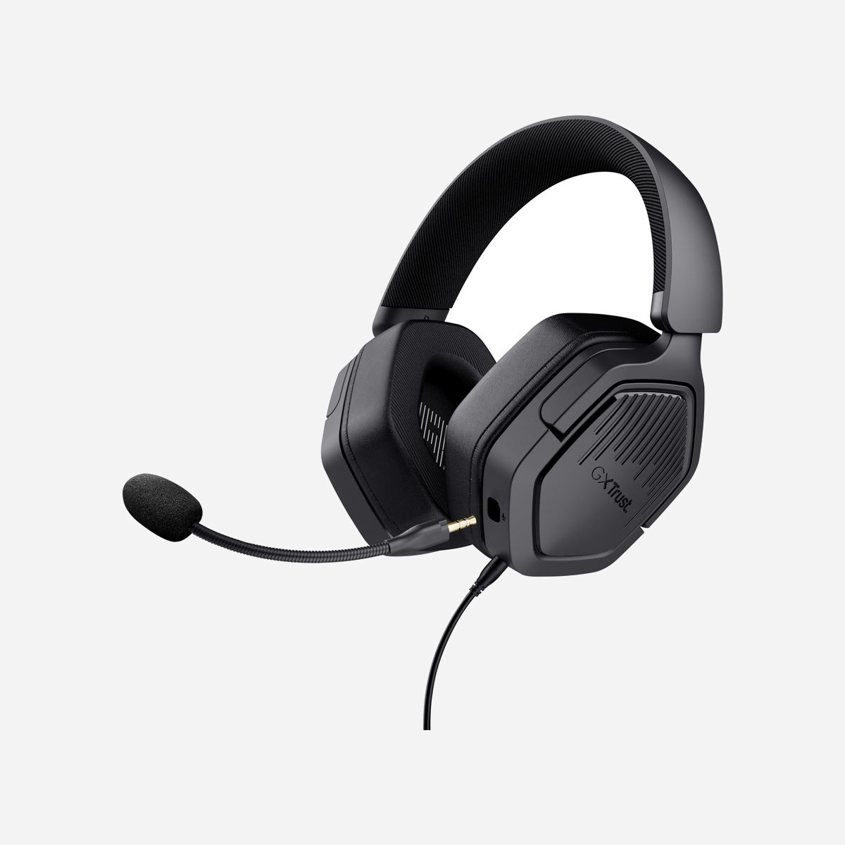 Trust GXT492 Carus Casque Gaming Filaire Arceau Noir Supra-Aural 50mm 20-20000Hz 105dB Micro Amovible Multiplateforme Câble 1.2m + Extension 1m - <b>Casque multiplate-forme</b><br><b>GXT492W Carus</b><br>Casque gaming supra-auriculaire puissant et confortable pour PC, ordinateurs portables et consoles<br><br><b>L’excellence sonore</b><br>Ne laissez échapper aucun détail sonore avec ce casque aux transducteurs de 50 mm offrant une clarté sonore exceptionnelle pour une immersion totale dans chaque pas, explosion et bien plus encore.<br><br><b>Confort suprême</b><br>Un joueur à l’aise est un joueur heureux. Le Carus est conçu pour un confort ultime, avec ses coussinets doux en tissu et en cuir PU qui vous feront oublier que vous le portez, peu importe la durée des sessions gaming.<br><br><b>Microphone magique</b><br>Le microphone amovible du Carus assure une communication claire pendant les jeux intenses et se détache facilement quand il n’est pas nécessaire.<br><br><b>Ne vous contentez pas de moins</b><br>Avec ajustement confortable, contrôle intuitif et personnalisation facile, ce casque a tout pour plaire. Les oreillettes pivotantes et l’arceau réglable garantissent un ajustement parfait, avec un contrôle du volume intégré à l’oreillette et une option de coupure du microphone pour une expérience sur mesure.<br><br><b>Adaptable à tous</b><br>Une excellente qualité sonore, sur toutes vos plateformes. Le casque gaming multiplateforme Carus se marie parfaitement avec PC, PlayStation, Xbox, Switch et plus encore, grâce à son branchement universel par câble fixe de 1,2 m ou câble d’extension de 1 m inclus.