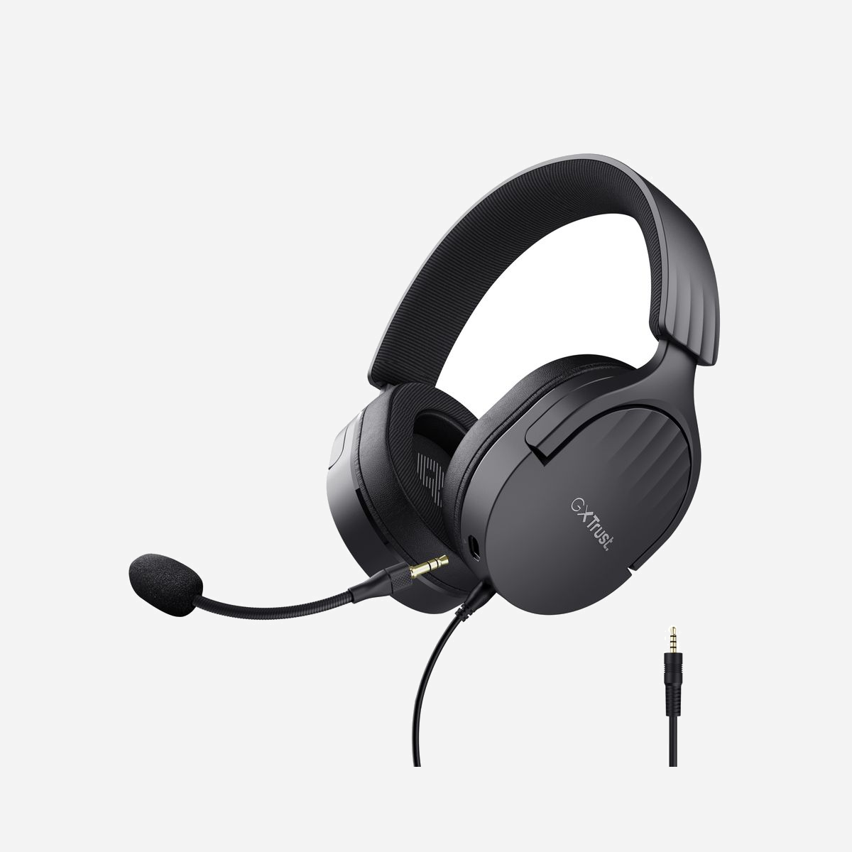 Casque Gaming Filaire Trust GXT 489 Fayzo - Haut-parleurs 50mm, Microphone Amovible, Impédance 32 Ohm, 20-20000Hz, Connecteur 3.5mm, Câble 1.2m - <b>À vos casques, prêt, feu, partez</b><br>À la recherche du confort avec le casque gaming multiplateforme Fayzo. Conception légère, coussinets souples en maille filet/similicuir, arceau réglable renforcé de métal et oreillettes pivotantes : ce micro-casque vous assure une expérience de gaming inégalée.<br><br><b>En haut de la courbe</b><br>Qu’est-ce qui rend ce micro-casque si spécial ? En plus d’offrir le meilleur son de gaming de tous les temps, sa composition écologique à base de 85 % de plastique recyclé en fait un partenaire idéal pour un gaming plus durable.<br><br><b>Boostez votre son</b><br>Envie de découvrir ce que cela ferait d’être à l’intérieur de votre jeu préféré ? Eh bien, n’attendez plus ! Avec des haut-parleurs puissants de 50 mm, le son incomparable du Fayzo vous propulsera au cœur de l’action. <br><br><br><b>Assouplissez votre voix</b><br>Menez votre coéquipier vers la victoire, partie après partie, avec ce micro-casque. Grâce à un microphone souple amovible, vous communiquez aisément avec vos amis ou profitez du calme en l’enlevant.<br><br><br><b>Montez le son, coupez le son</b><br>Optimisez votre expérience audio grâce au réglage du volume et au bouton de coupure du microphone faciles d’accès sur l’oreillette. Pour entendre ou vous faire entendre, ce micro-casque vous offre toutes les options possibles !
