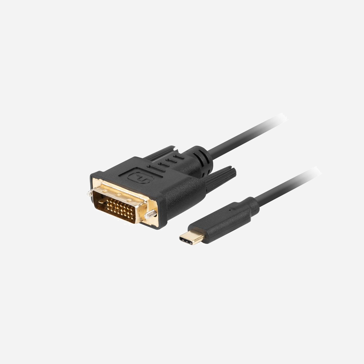 Lanberg Câble Adaptateur Vidéo USB Type-C vers DVI-D 1.8m - Résolution 3840x2160 60Hz - Contacts Or - AWG 26/32 - Noir, Jeu Composants RTD2171 - Lanberg CA-CMDV-10CU-0018-BK. Longueur de câble: 1,8 m, Connecteur 1: USB Type-C, Connecteur 2: DVI-D. Diamètre du câble: 0,5 mm. Quantité: 1 pièce(s)