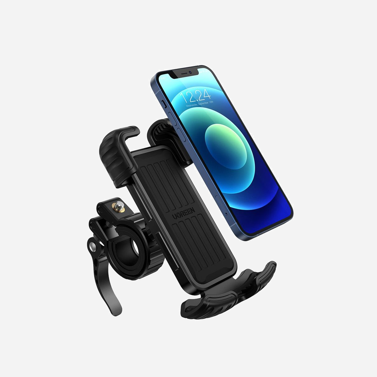 Ugreen Support Passif Vélo pour Mobile/Smartphone (4.6"-6.8") - Rotation 360°, Ventouse, ABS/Aluminium/Silicone - Largeur 11.7-17.3cm - Noir - Ugreen v. Type d'appareil mobile: Mobile/smartphone, Type: Support passif, Usage adapté: Vélo, Couleur du produit: Noir