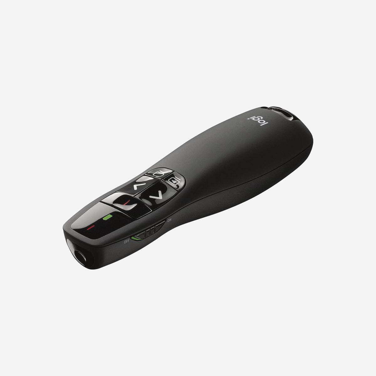 Logitech R400 Télécommande de Présentation Sans Fil 2.4 GHz RF, Portée 15m, Pointeur Laser Rouge, Mini Récepteur USB, Alimentation 2x AAA, Noir - Logitech 910-001354. Interface de réception sans fil: USB, Technologie sans fil: RF, Type de récepteur: Mini récepteur. Couleur du produit: Noir, Fonctions de présentation: Pointeur laser, Contrôle distance, Pointeur laser couleur: Rouge. Technologie batterie: Alcaline, Capacité de la batterie: 1000 mAh, Type de batterie: AAA. Quantité: 1 pièce(s), Largeur du colis: 31 mm, Profondeur du colis: 78 mm. Contenu de l'emballage: Dispositif de présentation sans fil R400 Logitech Mini-récepteur sans fil 2 piles AAA Étui de...