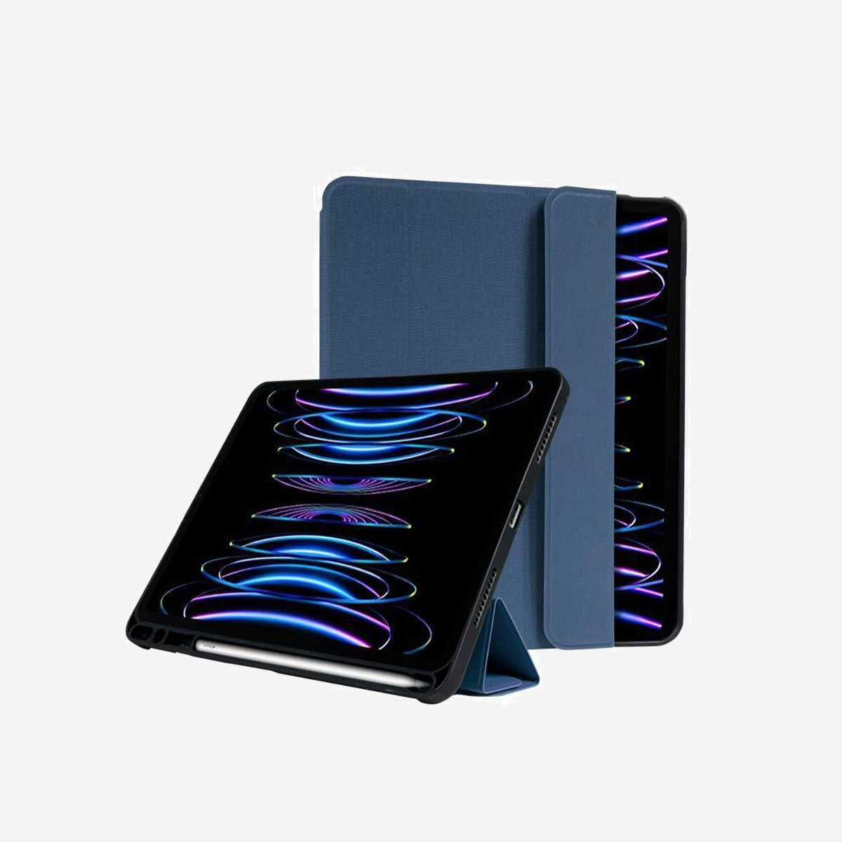 Crong FlexFolio Bleu pour iPad Pro 11" (2022/2021), iPad Air 11" M2 (2024), iPad Air 10.9" (5th/4th gen.) - Folio 27.9cm (11"), Fermeture magnétique, Protection Poussière/Rayures/Chocs, Fonction Marche/Veille Auto - Crong FlexFolio. Type d'étui: Folio, Compatibilité de marque: Apple, Compatibilité: iPad Pro 11" (2022-2021), iPad Air 11" M2 (2024), iPad Air 10.9" (5th-4th gen.), Taille maximale de l’écran: 27,9 cm (11")