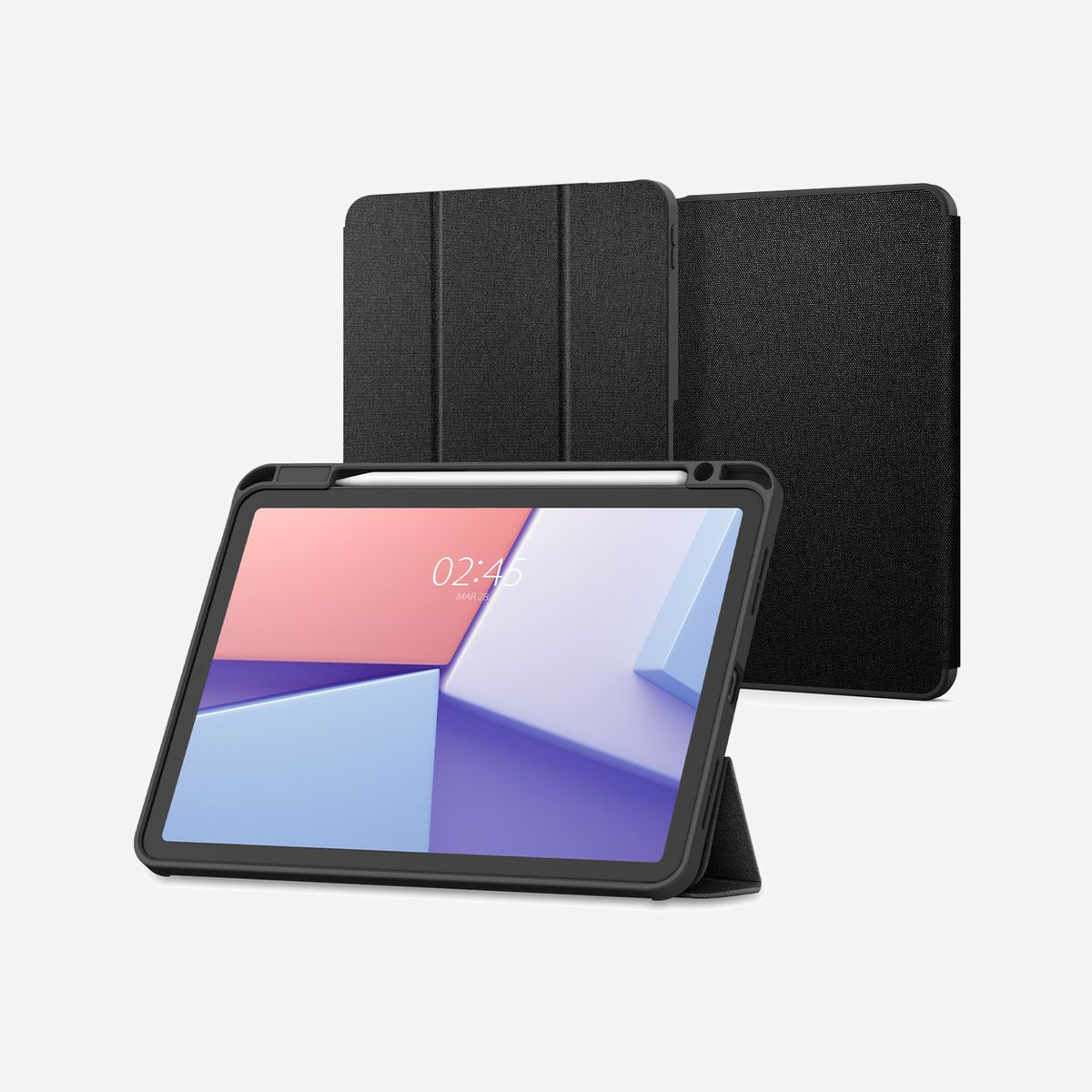 Spigen Urban Fit Folio Noir pour iPad Air 11-inch 2024, 27.9cm (11"), Nylon, Résistance Chutes/Rayures, Position Debout, Boucle Stylo - Spigen Urban Fit. Type d'étui: Folio, Compatibilité de marque: Apple, Compatibilité: iPad Air 11-inch 2024, Taille maximale de l’écran: 27,9 cm (11")