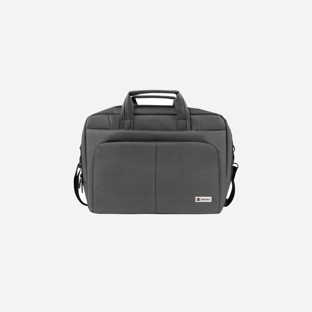 NATEC Gazelle NTO-0812 Malette 15.6" Gris Polyester, 3 Compartiments, Poche Frontale, Sangle Épaule, 430x320x90mm, Compartiment PC 395x275x45mm, 950g - NATEC Gazelle. Type d'étui: Malette, Taille maximale de l’écran: 39,6 cm (15.6"), Nombre de compartiments: 3, Portable à là main, Sangle épaule. Poids: 950 g. Coloration de surface: Monochromatique
