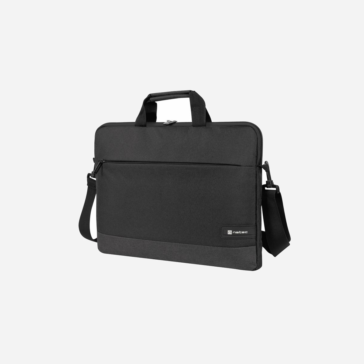 Malette NATEC Goa 15.6" (39.6cm) Noire, Polyester, Compartiment Unique, Poche Frontale, Sangle Épaule Amovible, Dimensions 400x285x25mm, Compatible PC Portable jusqu'à 6kg - NATEC Goa. Type d'étui: Malette, Taille maximale de l’écran: 39,6 cm (15.6"), Nombre de compartiments: 1, Nombre de poches avant: 1, Portable à là main, Sangle épaule, Coloration de surface: Monochromatique